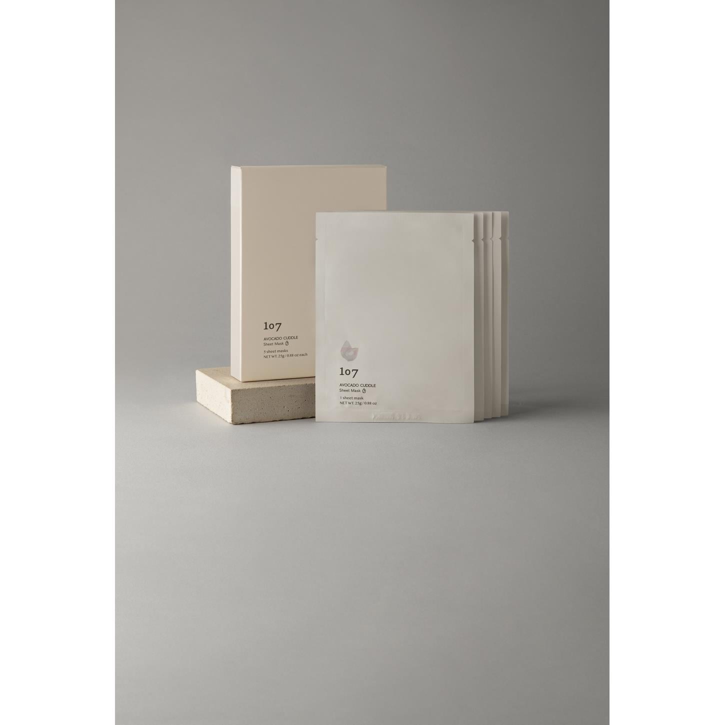 107 Avocado Cuddle Sheet Mask - Nemlendirici Maske (5 adet) 25g x 5