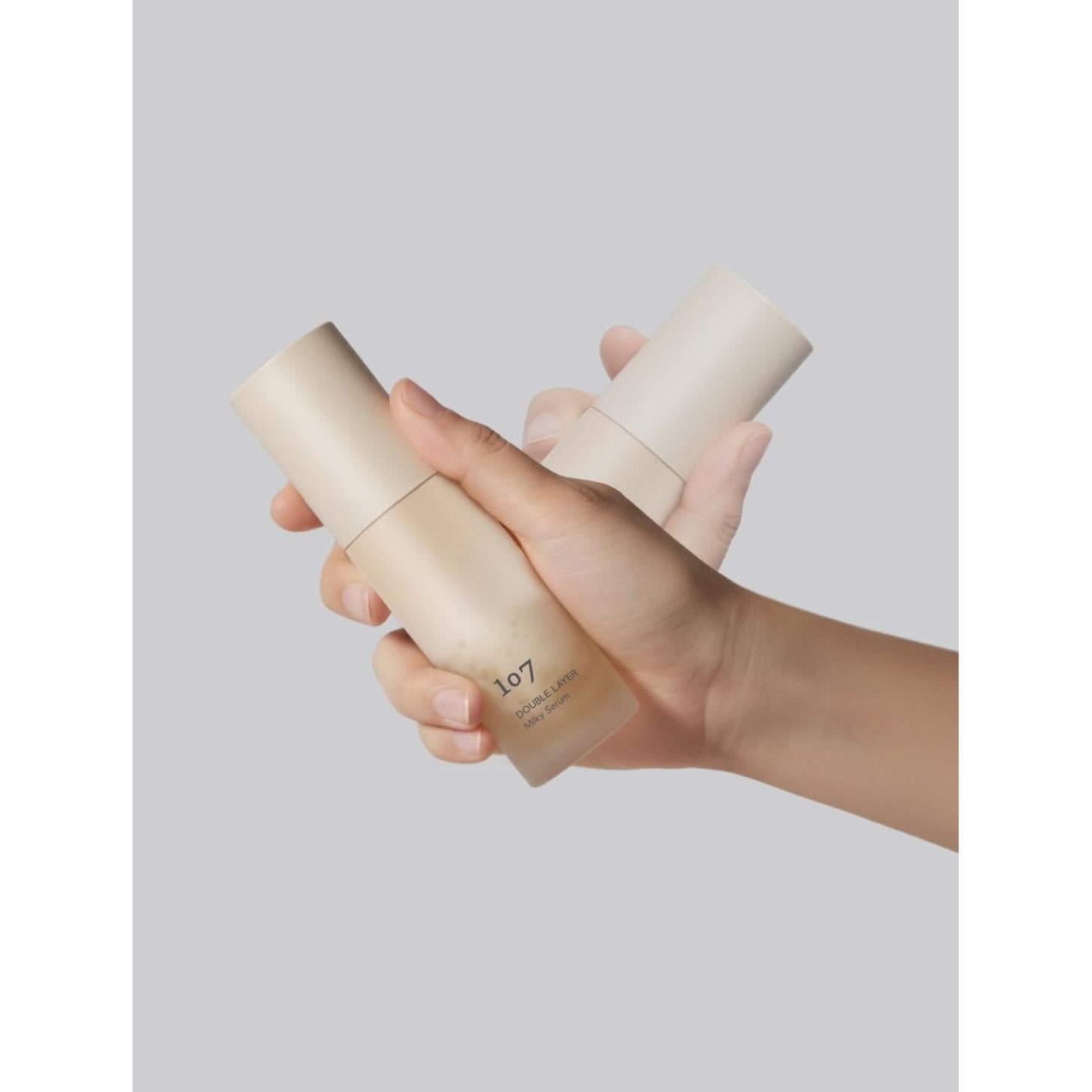 107 Double Layer Milky Serum - Ginseng Exosome İçerikli Elastikiyet Artırıcı ve Derin Nem Veren Süt Dokulu Serum 50ml