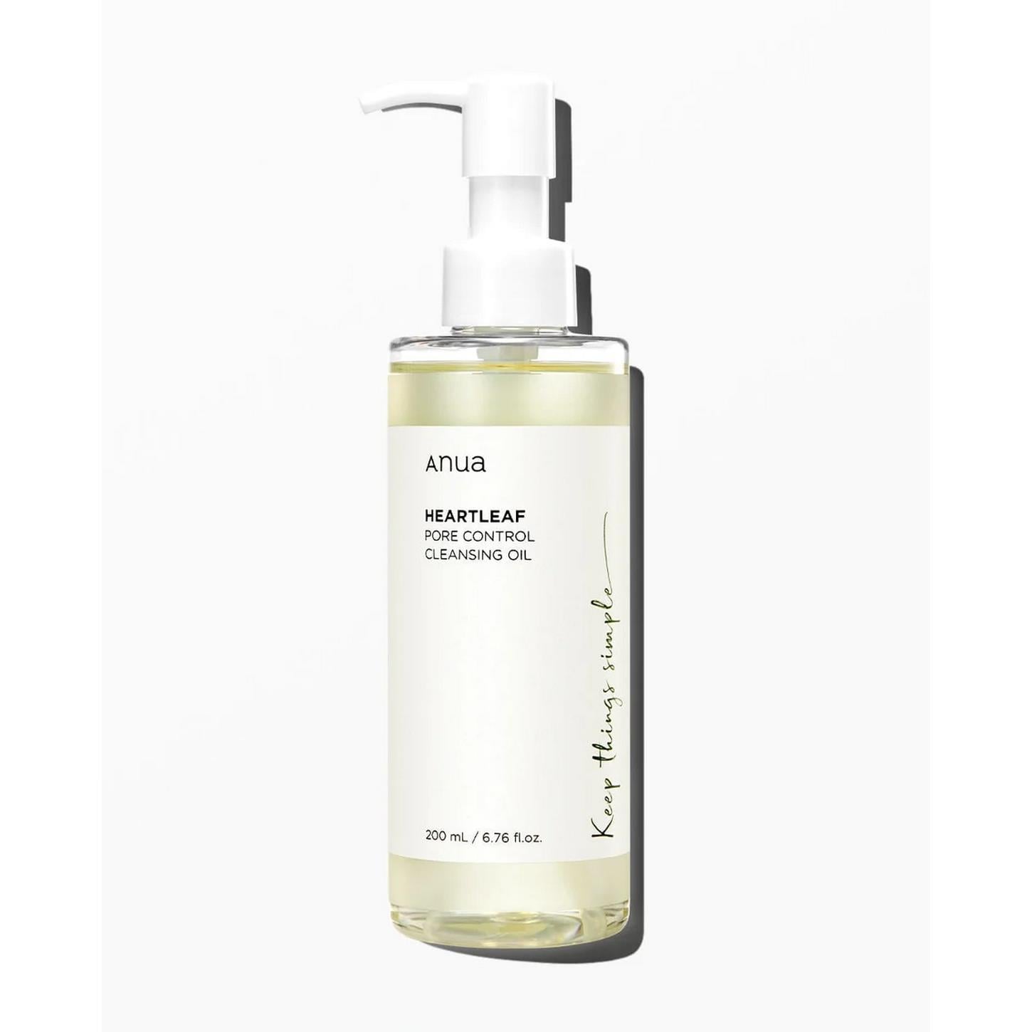 Anua Heartleaf Pore Control Cleansing Oil - Gözenek, Siyah Nokta Karşıtı Yağ Bazlı Temizleyici 200ml