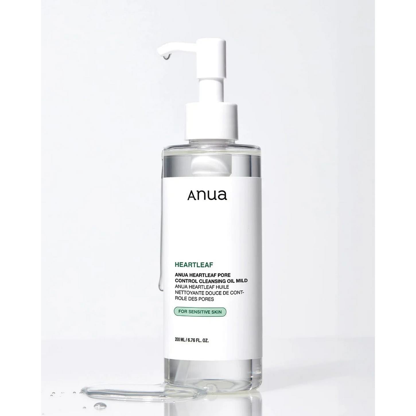 Anua Heartleaf Pore Control Cleansing Oil Mild - Geniş Gözenek Karşıtı Yağ Bazlı Temizleyici 200ml
