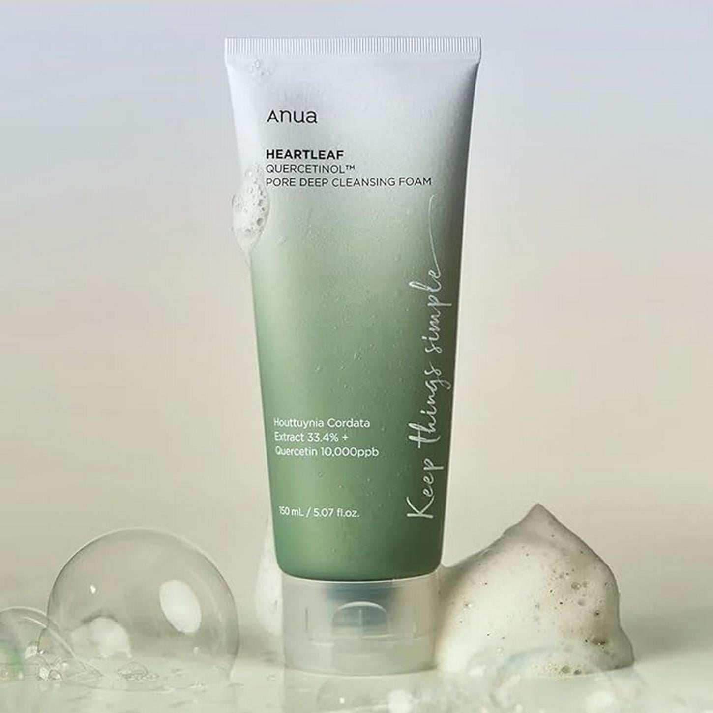 Anua Heartleaf Quercetinol Pore Deep Cleansing Foam - Gözenek Karşıtı Derinlemesine Temizleyici Köpük 150ml