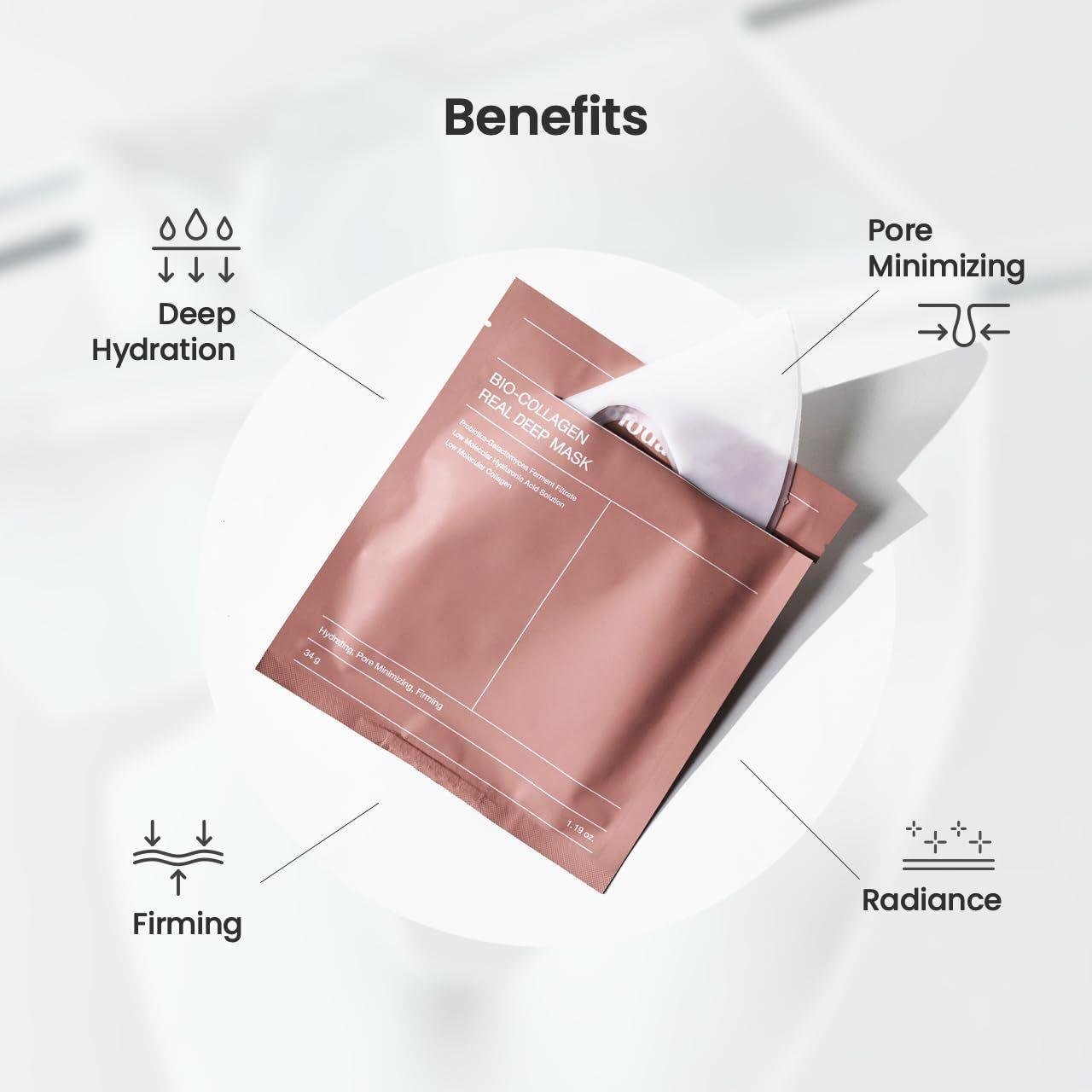 Biodance Bio Collagen Real Deep Mask - Derin Kolajen Maske (1 adet) 34g