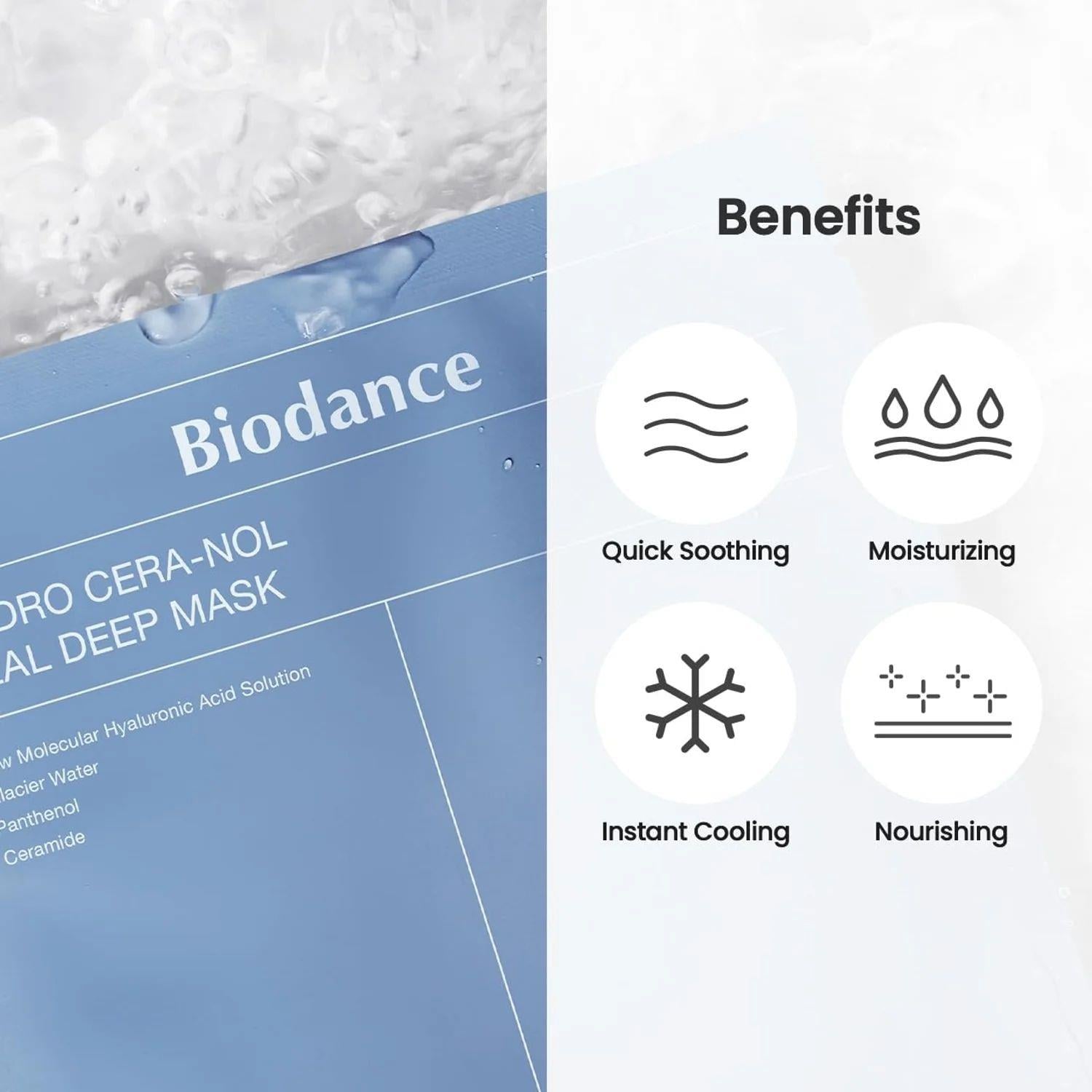 Biodance Hydro Cera-nol Real Deep Mask - Derin Nemlendirici Maske (1 adet) 34g