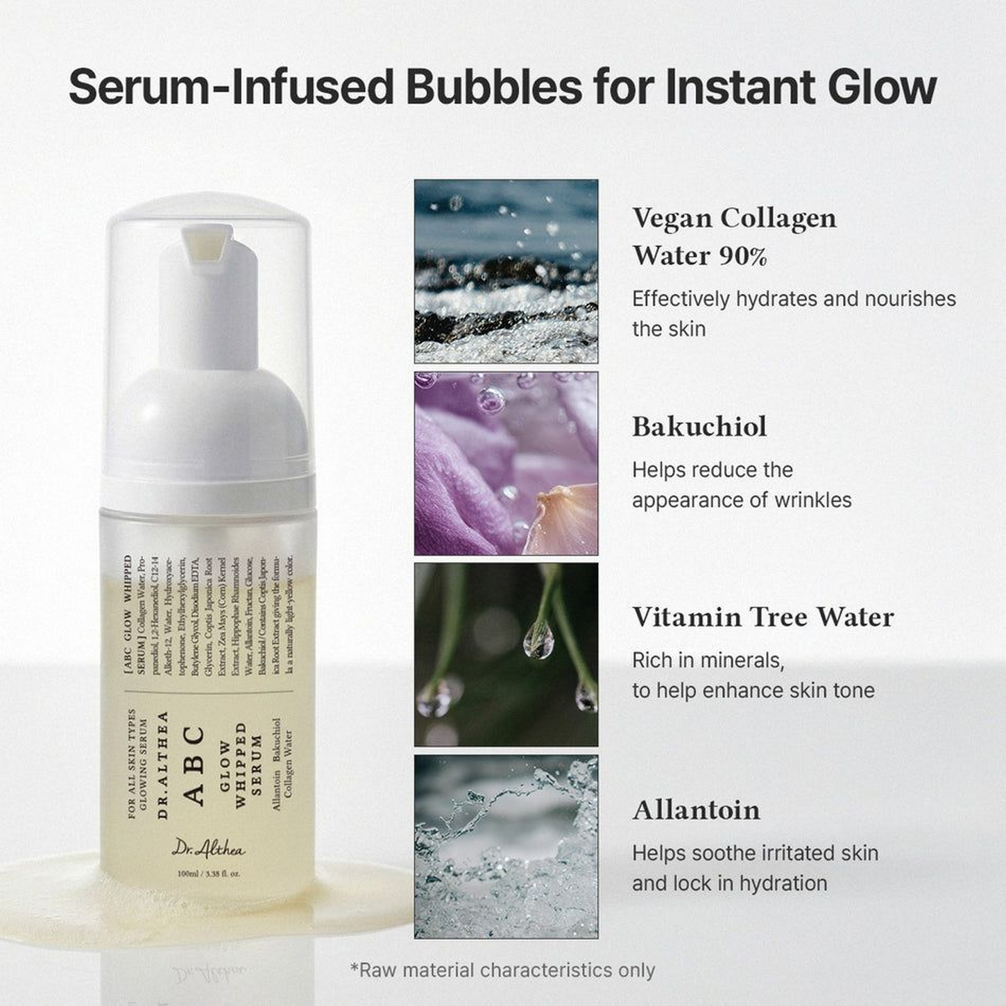 Dr.Althea ABC Glow Whipped Serum - Aydınlatıcı ve Elastikiyet Artırıcı Köpük Kolajen Serum 100ml