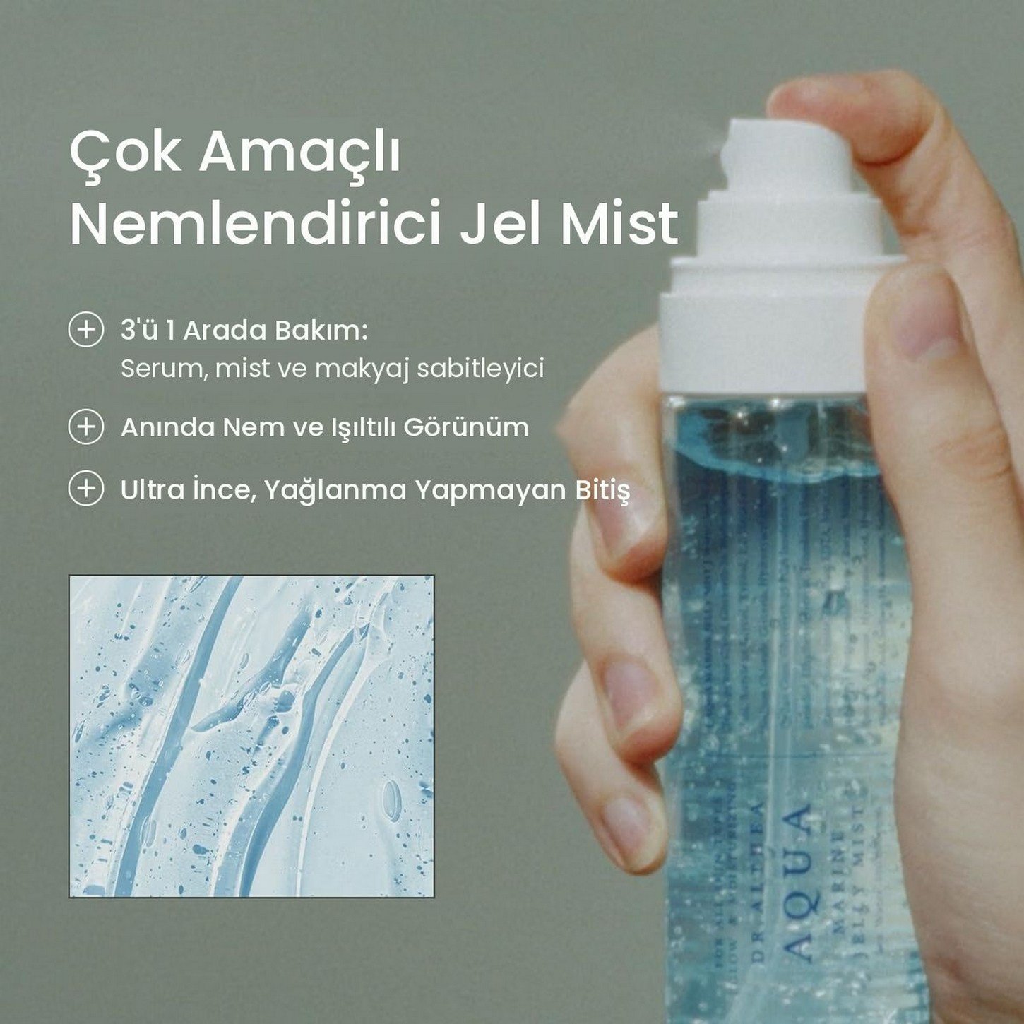 Dr. Althea Aqua Marine Jelly Mist – Nemlendirici ve Canlandırıcı Deniz Suyu Jel Mist 100ml