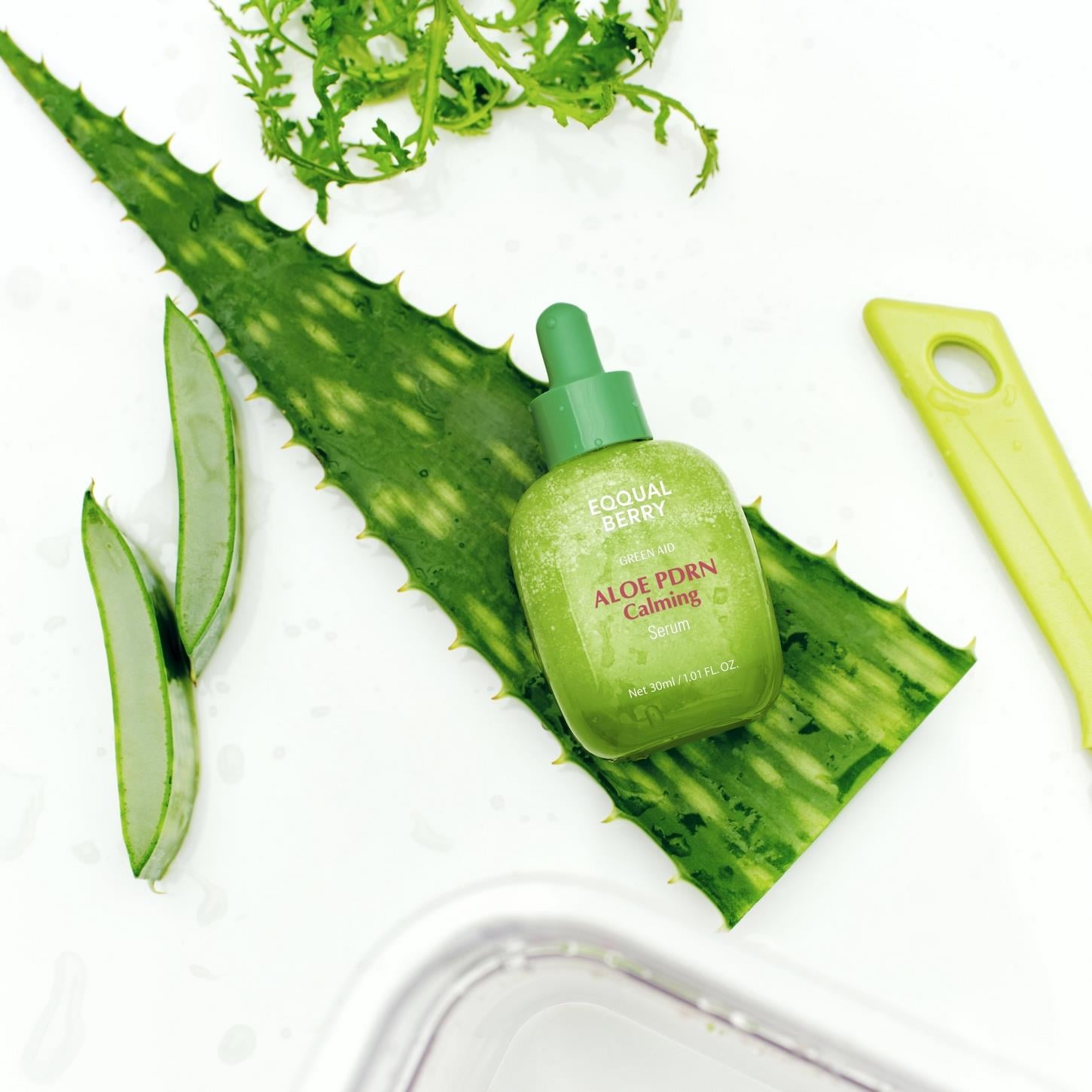 Eqqualberry Aloe PDRN Calming Serum – Hassas ve Akneye Eğilimli Ciltler için Yatıştırıcı ve Onarıcı Serum 30ml