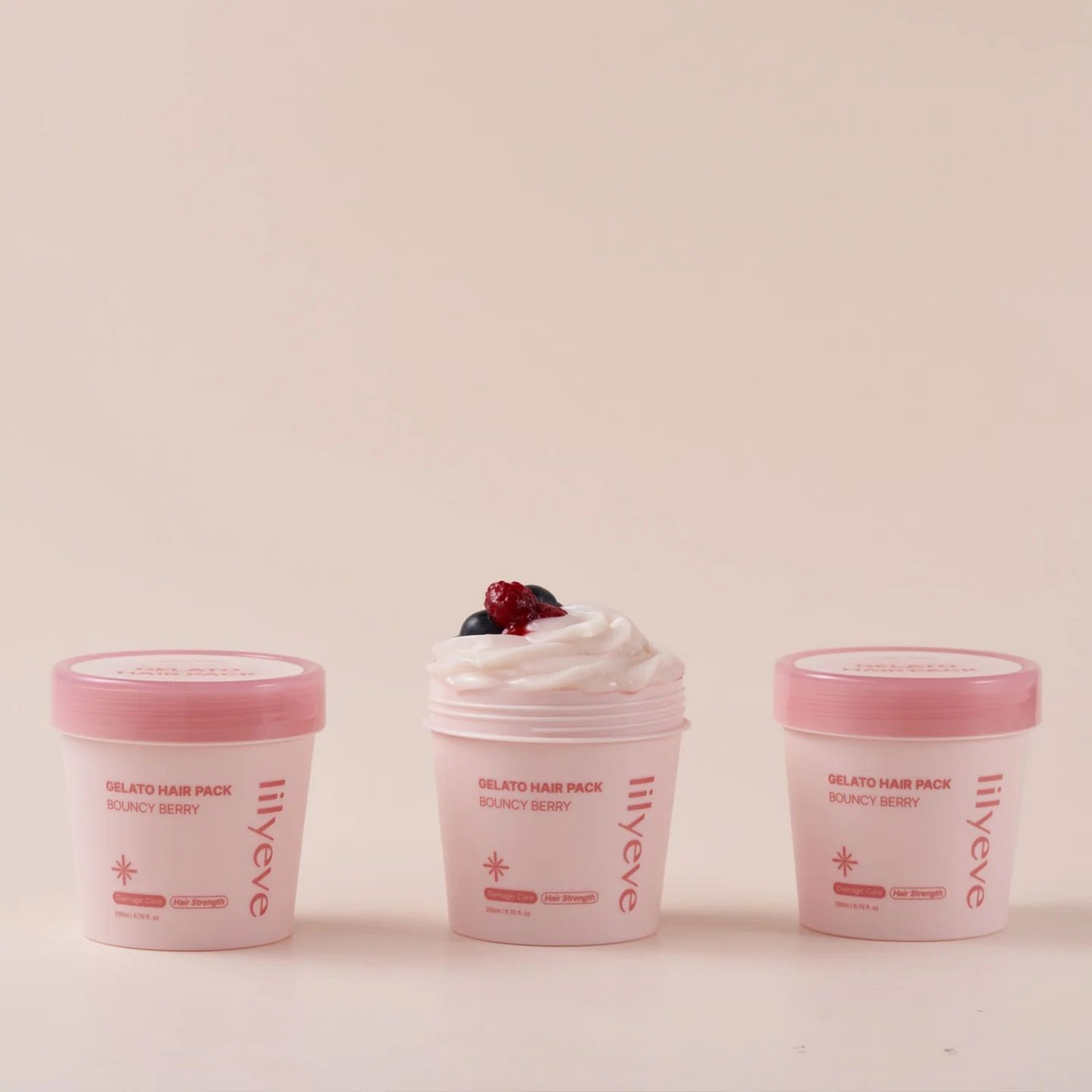 Lilyeve Repair:Turn Gelato Hair Pack Bouncy Berry – Yıpranmış Saçlar için Protein Bakım Maskesi 200ml