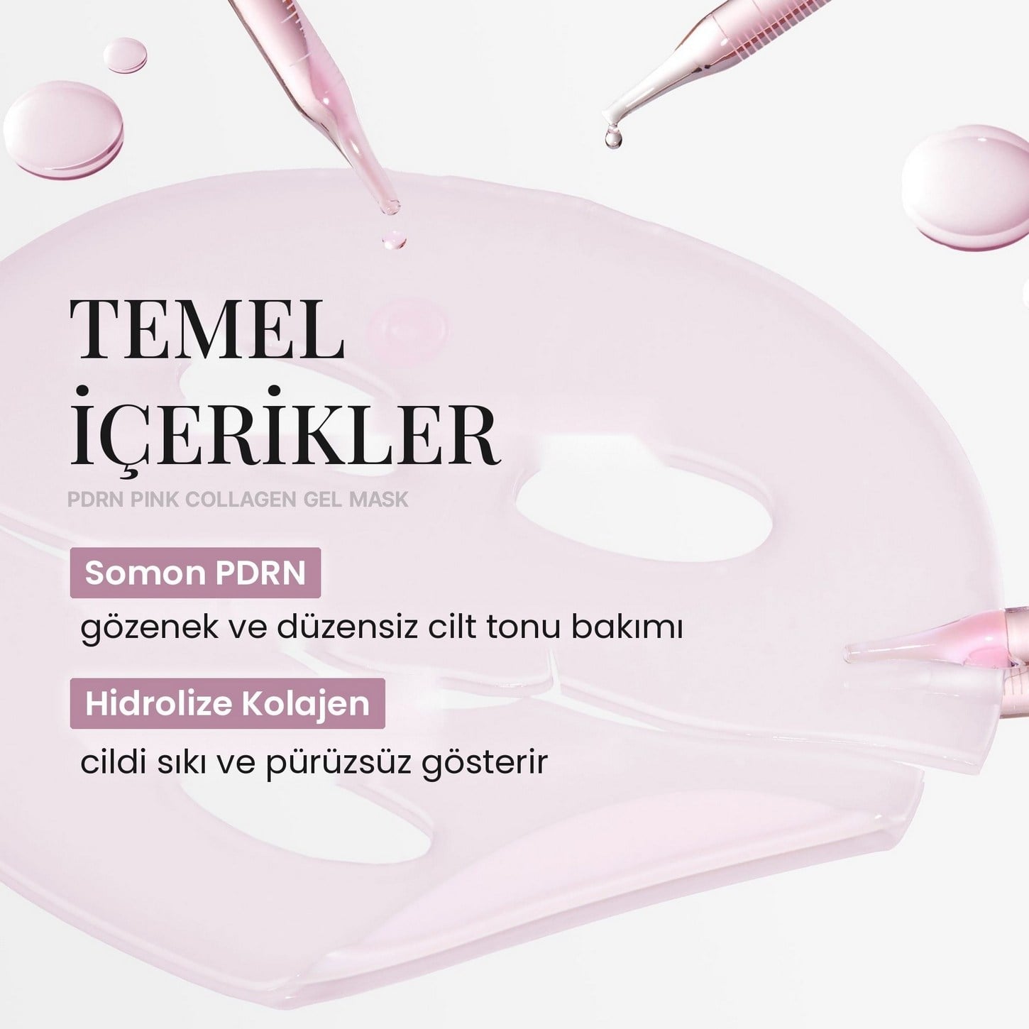 Medicube PDRN Pink Collagen Gel Mask (4 Adet) – Sıkılaştırıcı Kolajen Jel Maske 4ea