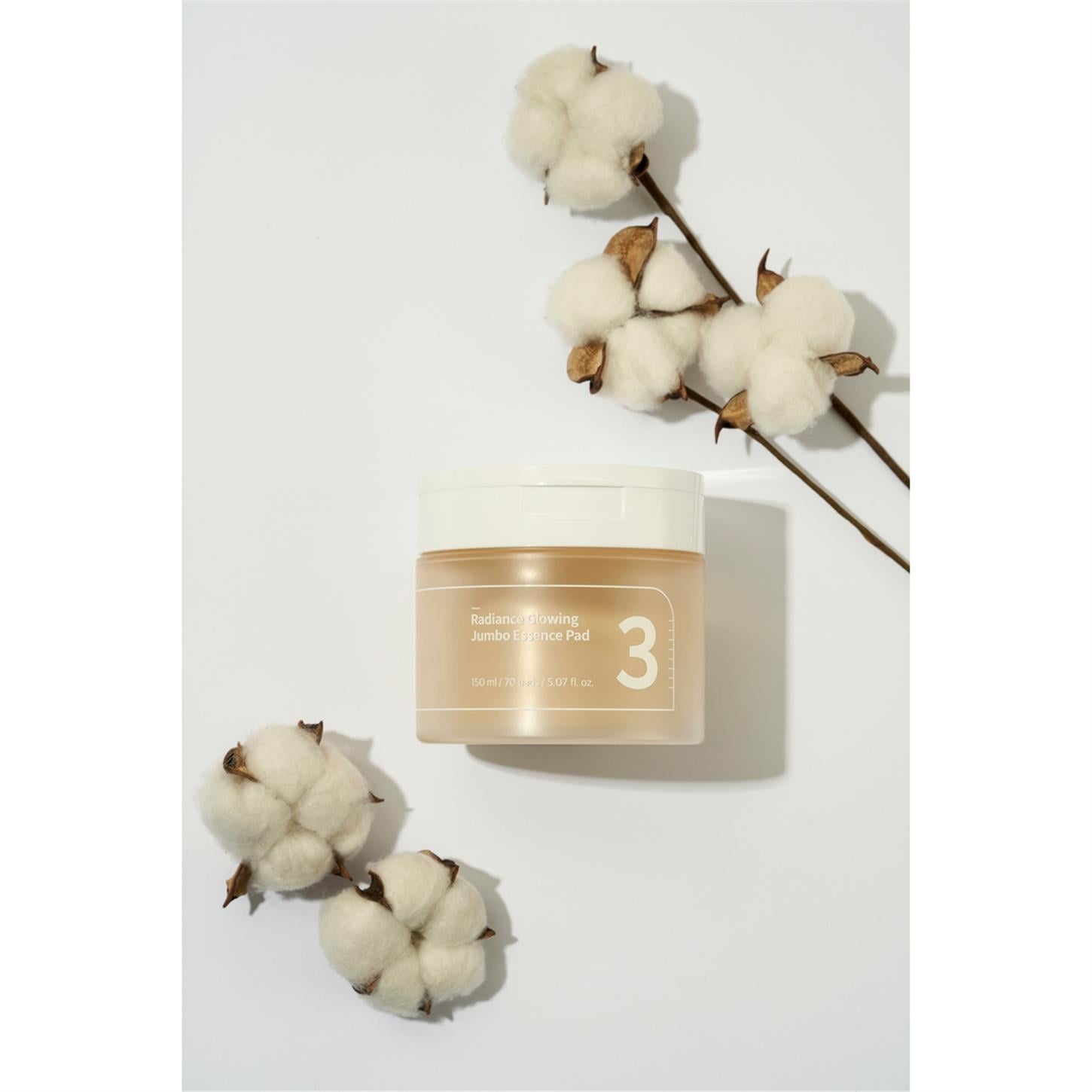 No.3 Radiance Glowing Jumbo Essence Pad - Canlandırıcı, Besletici, Aydınlatıcı Tonik Ped