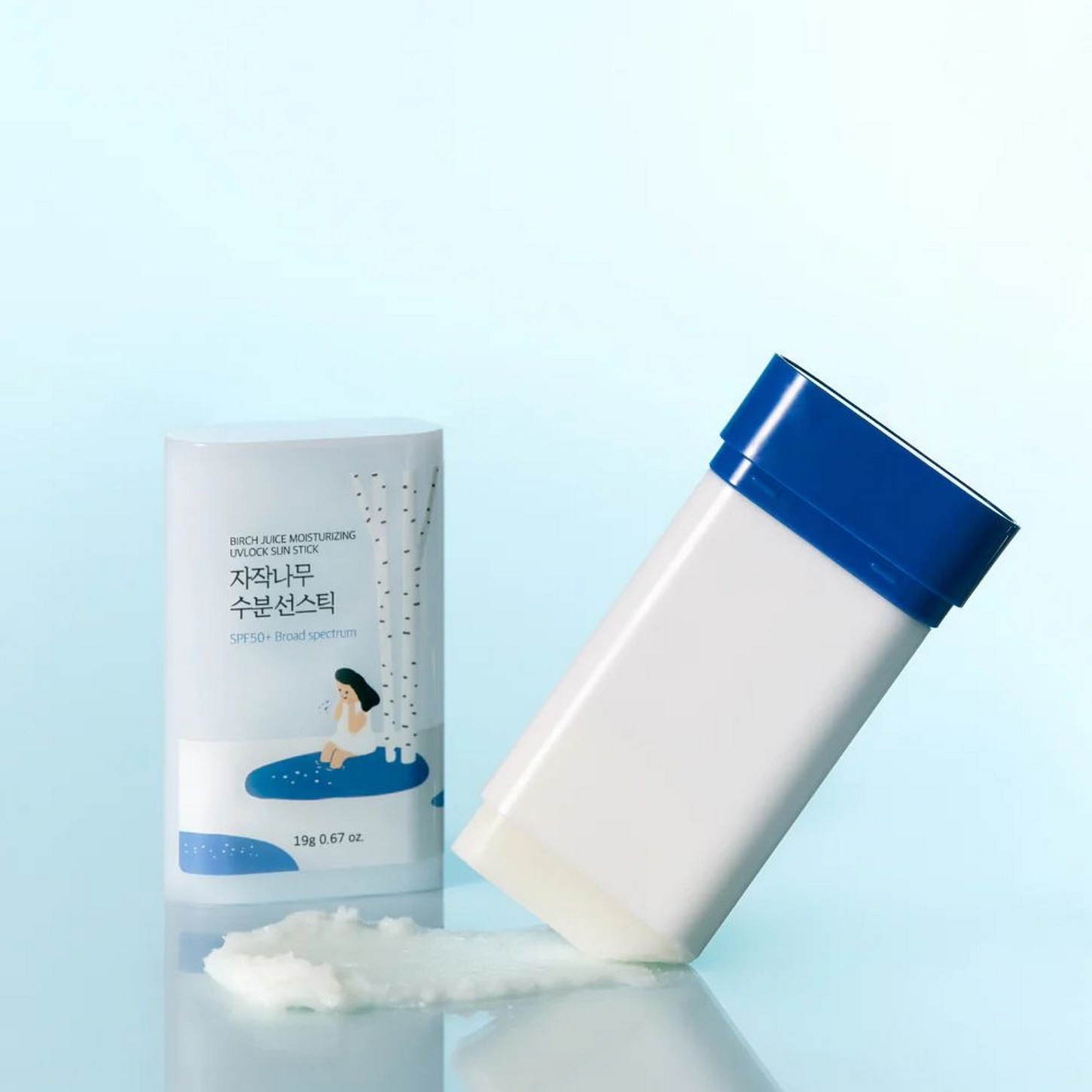 Round Lab Birch Juice Moisturizing Sun Stick - Huş Ağacı Özü İçeren Serinletici ve Yüksek Korumalı Güneş Koruyucu Stick 19g