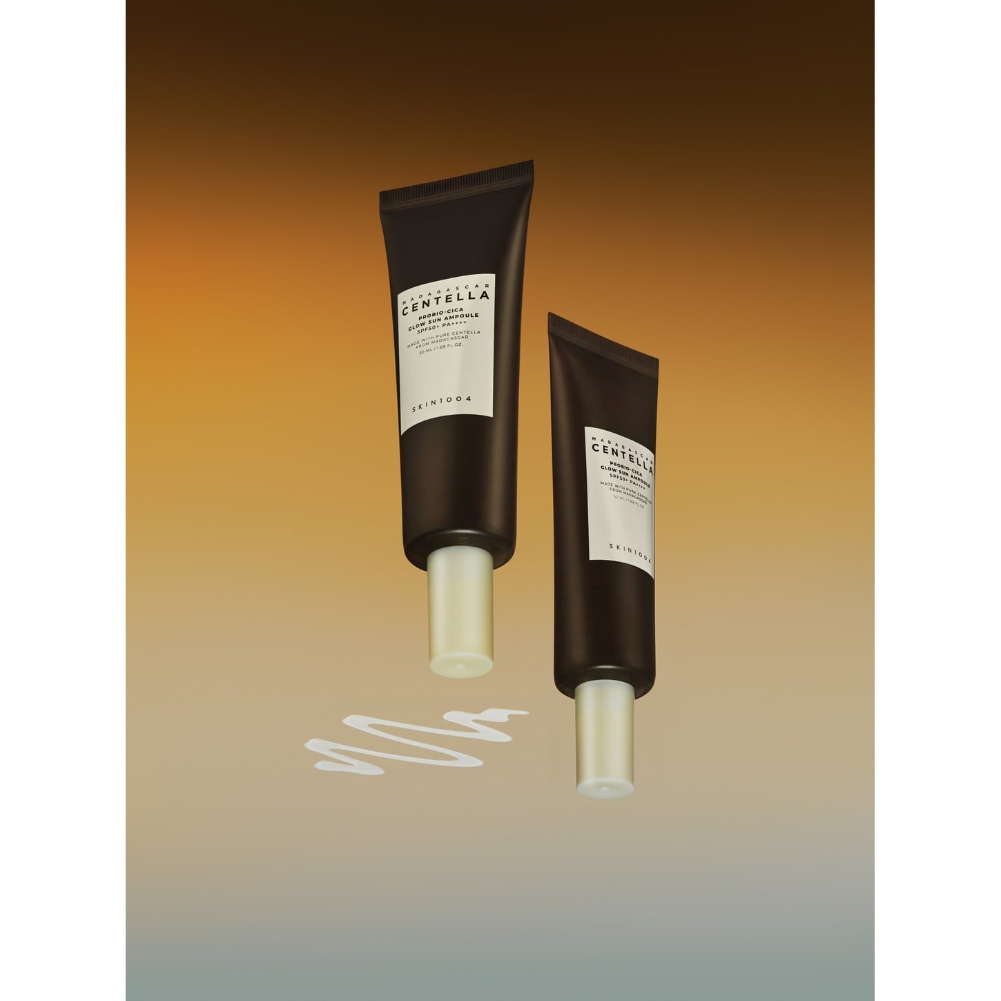 SKIN1004 Madagascar Centella Probio-Cica Glow Sun Ampoule SPF 50+ PA++++ – Işıltılı Bitişli Bariyer Bakım Güneş Ampulü 50ml