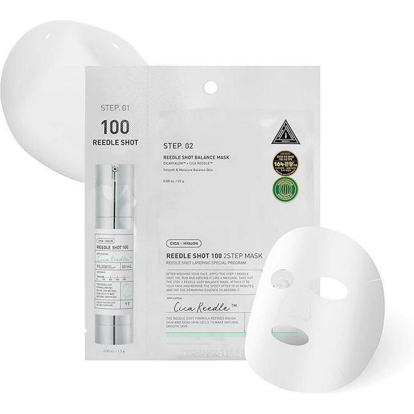 VT Cosmetics Reedle Shot 100 2-Step Mask - Reedle Shot İki Adım Maske 1,5gr+25gr