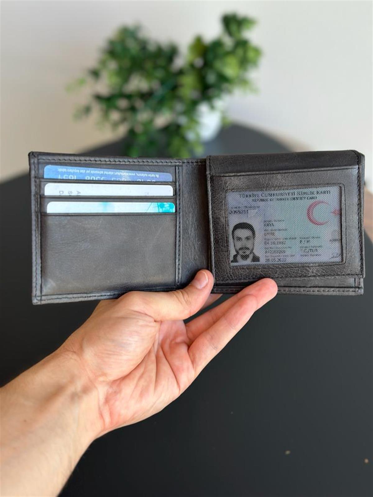 Kimlik Bölmeli Erkek Cüzdanı