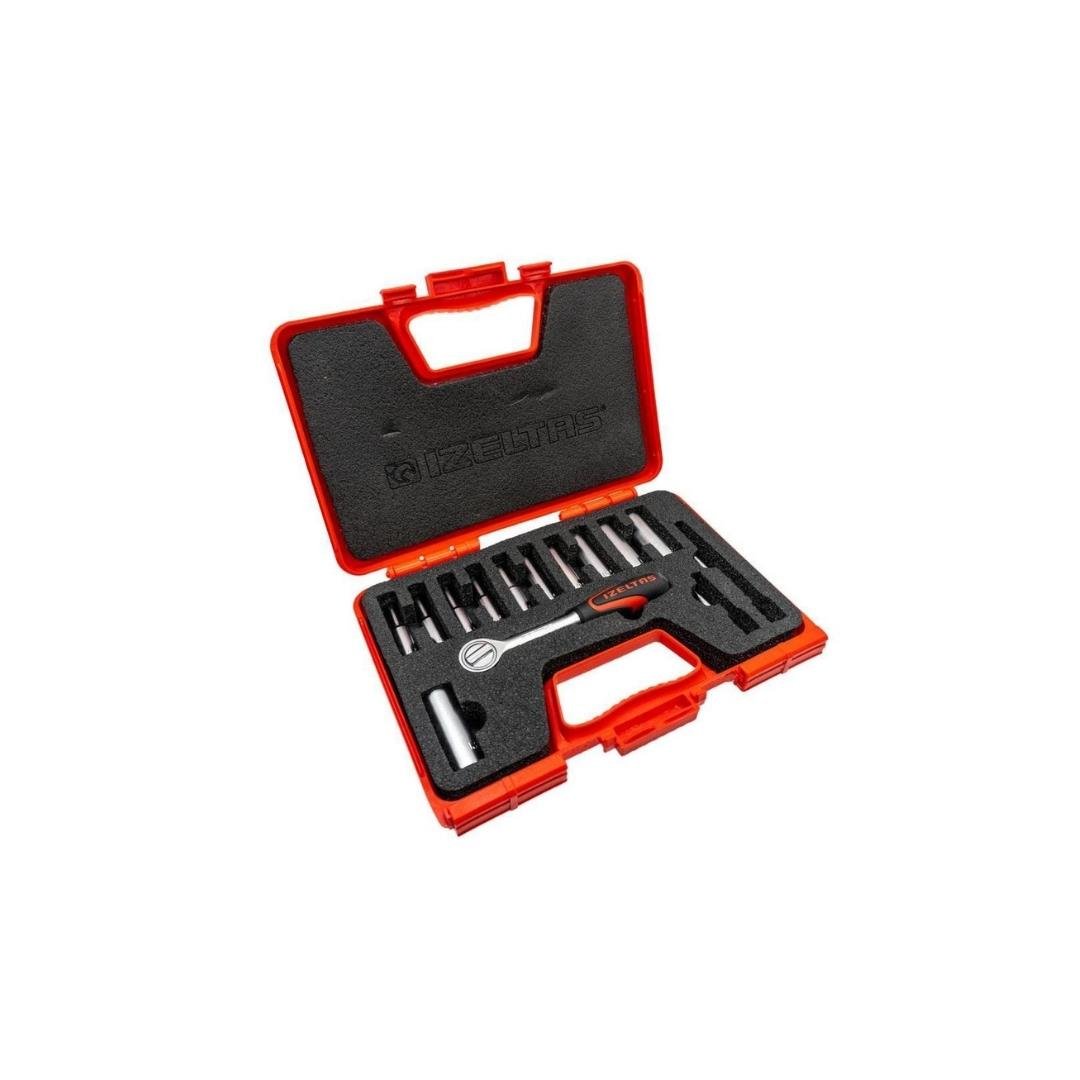 İzeltaş 1107 Derin Lokma Anahtar Takımı 1/4'' - 14 Parça