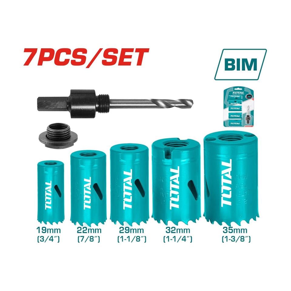 TOTAL 13 Parça HSS Bi-Metal Panç Seti - TACSH0131