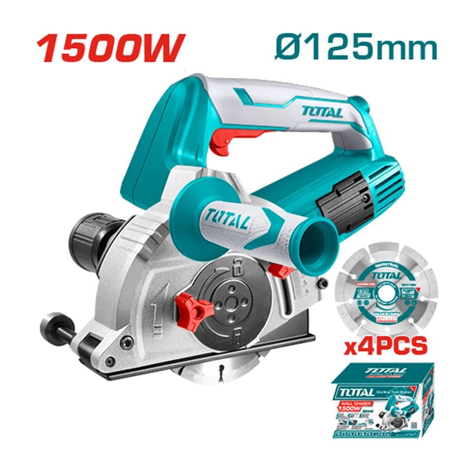 Total 1500 W 125 Mm Kanal Açma 10500 Rpm