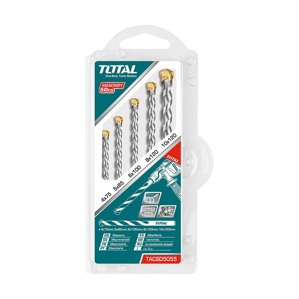 TOTAL 5'li Beton Matkap Ucu Seti - TACSD5055