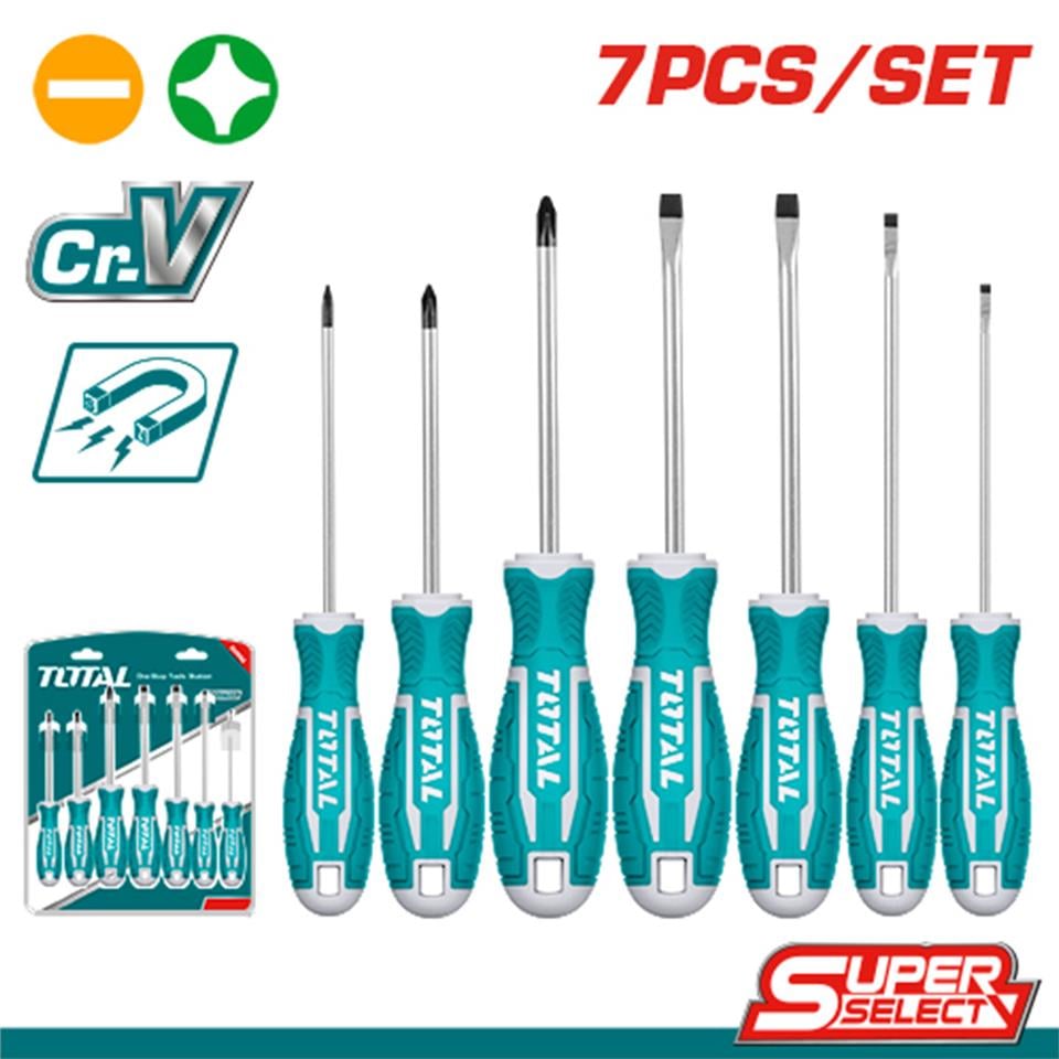 TOTAL 7 Parça Tornavida Seti - THT2506072