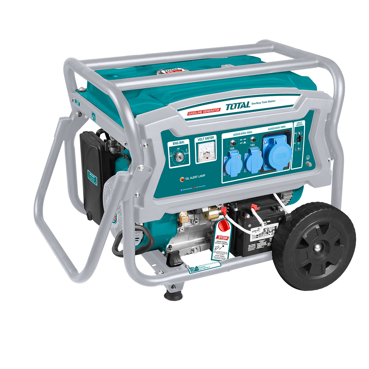 TOTAL Benzinli Jeneratör 5.4 kW - TP1650096E