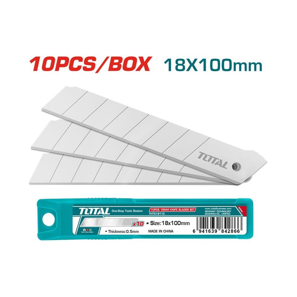TOTAL Büyük Maket Bıçağı Ucu 10'lu - THT519112