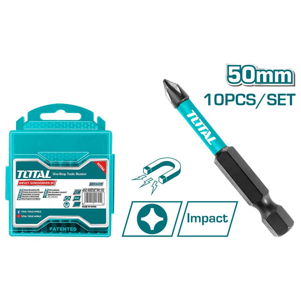 TOTAL Darbeli 50MM PH2 Bits Ucu - TACIM16PH223