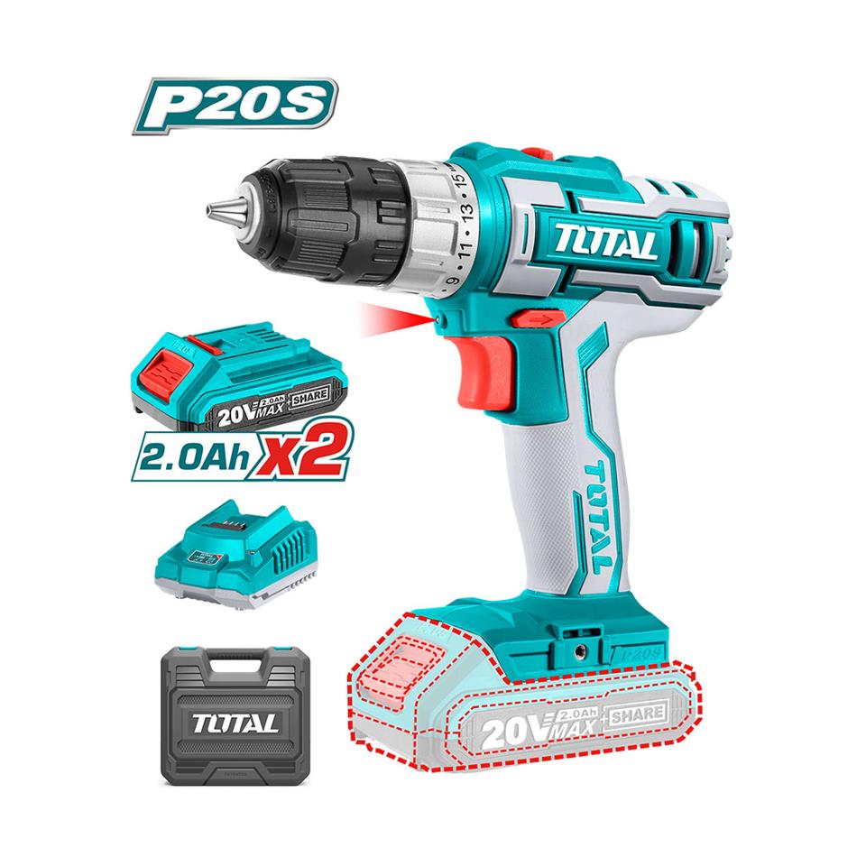 TOTAL Li-ion Akülü Darbeli Matkap