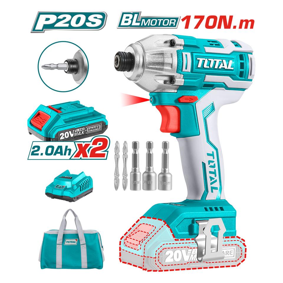 TOTAL Li-Ion Akülü Darbeli Vidalama - TIRLI2002