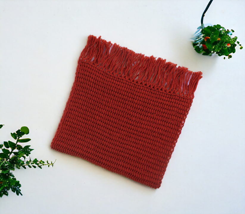 Handmade Tunisian Shawl Scarf Handcrafted Warmth Soft Wool Acrylic Best Gift Ideas for Her