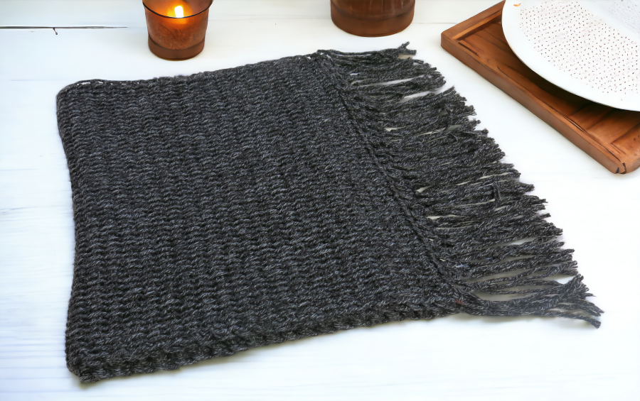 Handmade Tunisian Shawl Scarf Handcrafted Warmth Soft Wool Acrylic Best Gift Ideas for Her