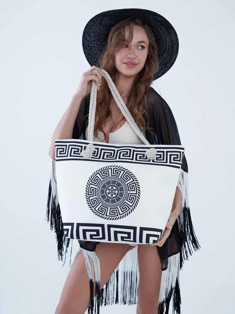 Printed Beach Bag