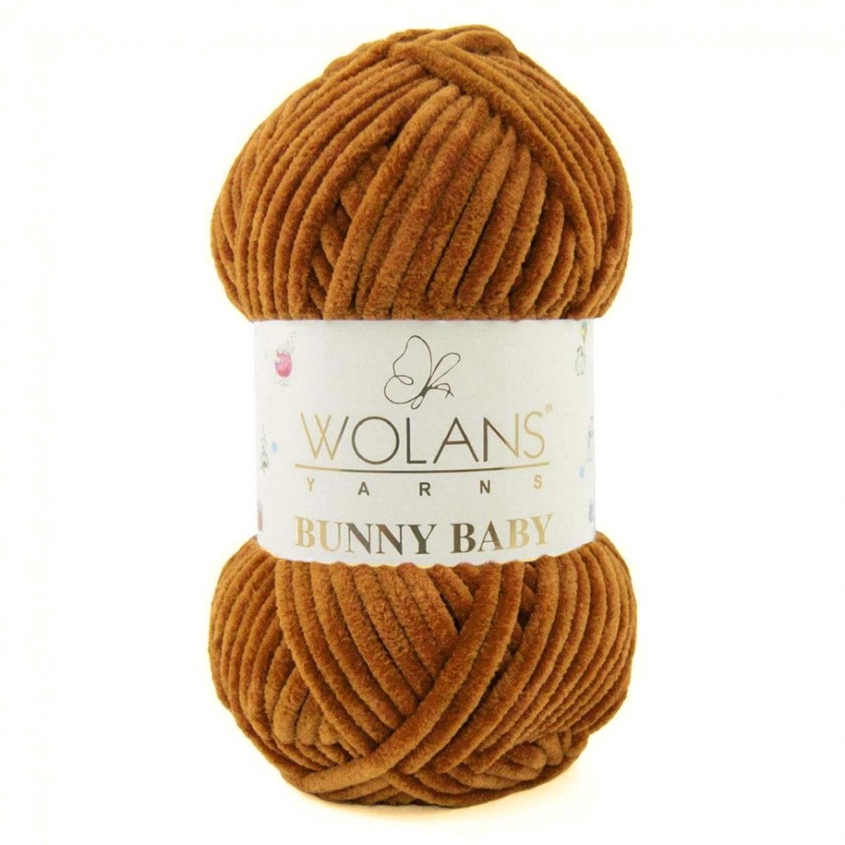 Wolans Bunny Baby Chenille Velvet Yarn 28 Light Ginger