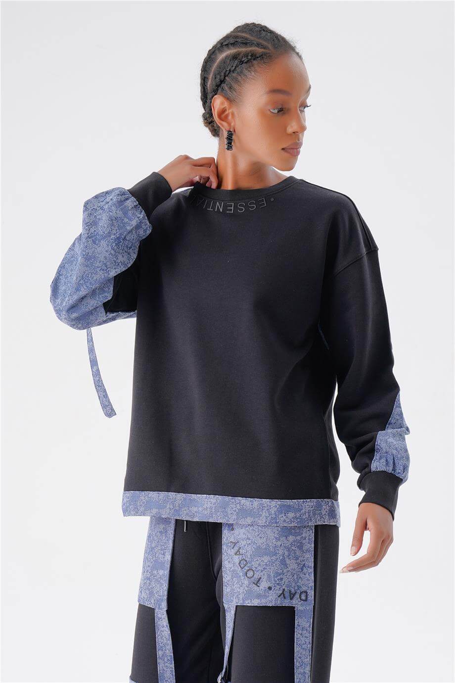 DENİM GARNİLİ OVERSIZE TAKIM