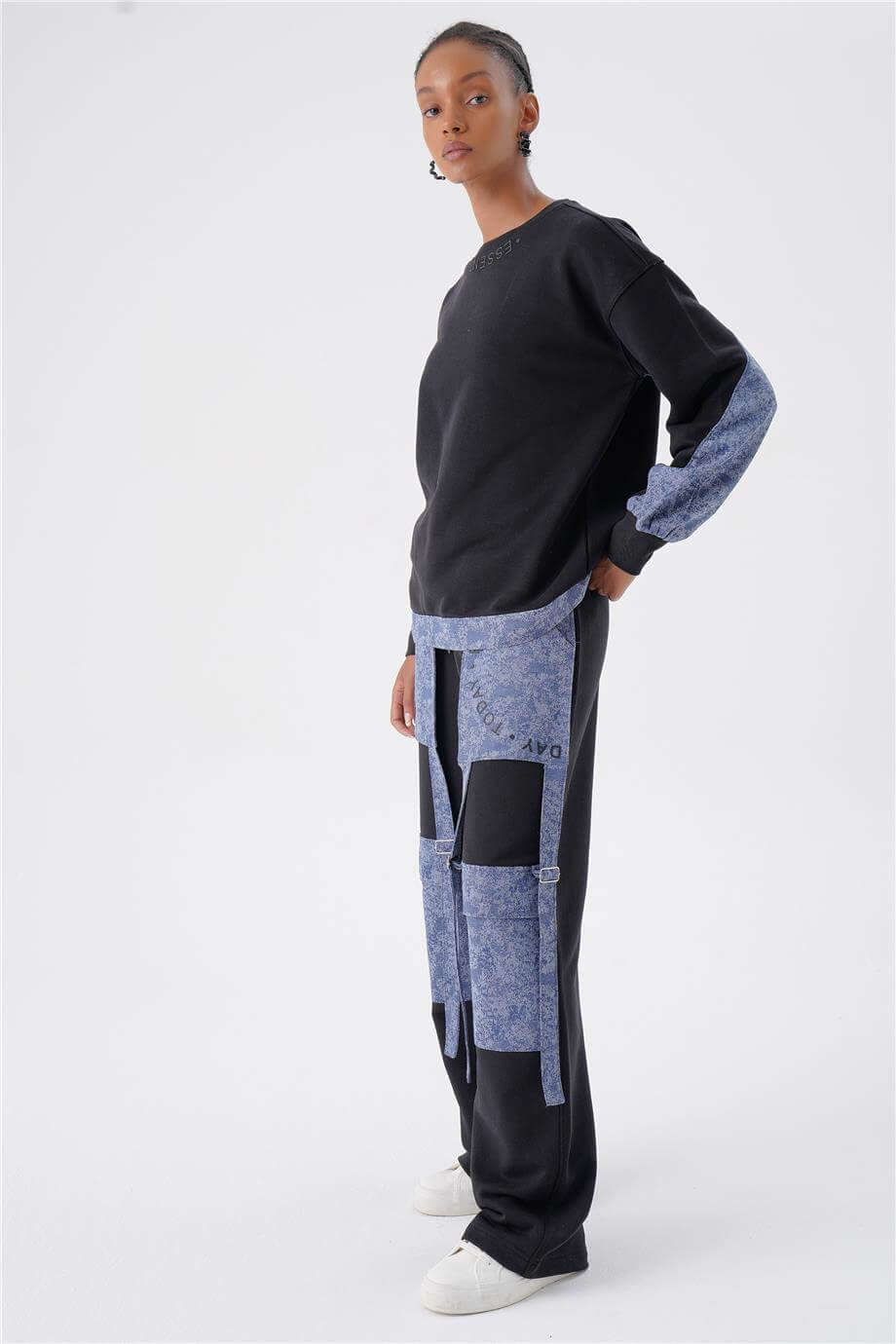 DENİM GARNİLİ OVERSIZE TAKIM