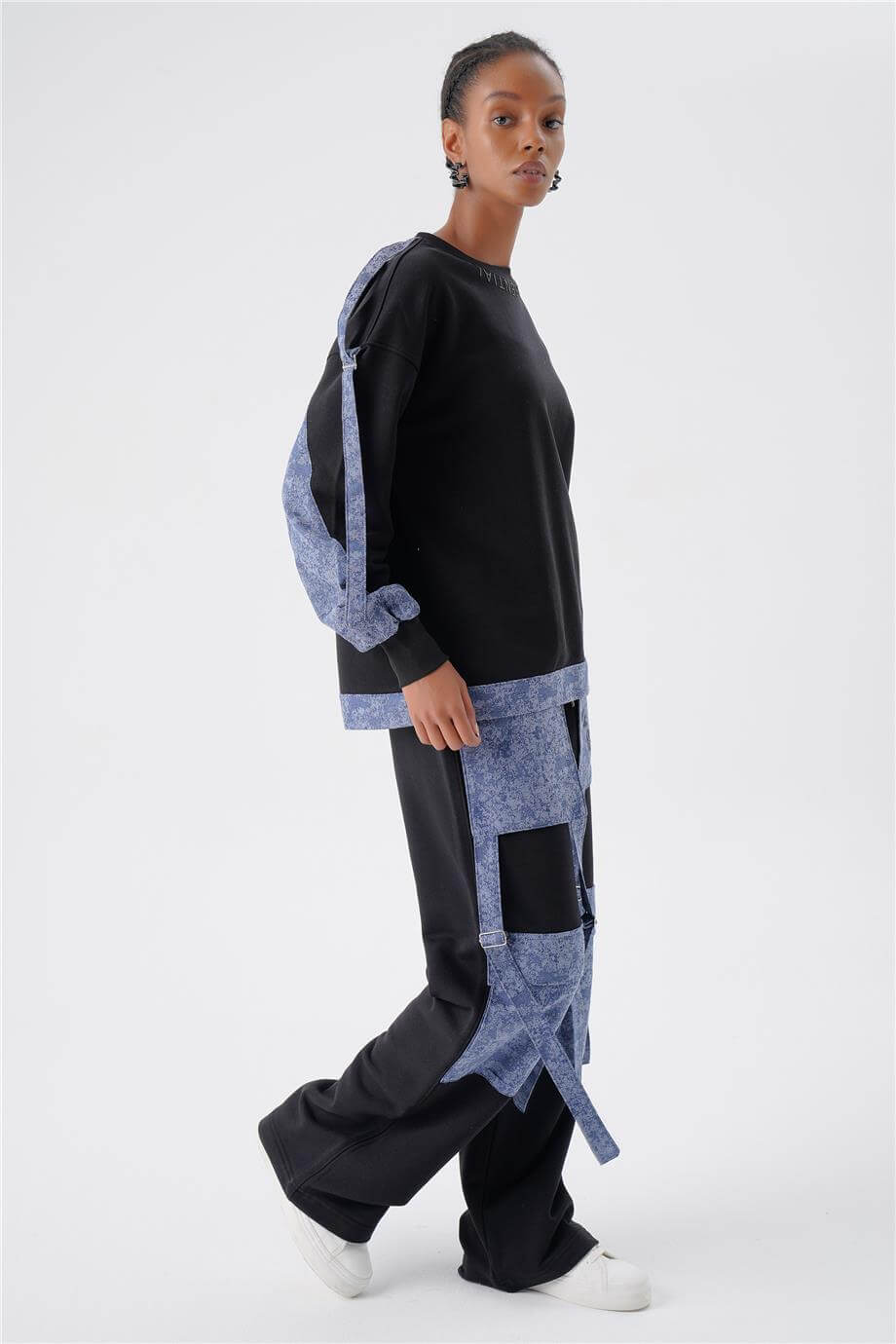 DENİM GARNİLİ OVERSIZE TAKIM