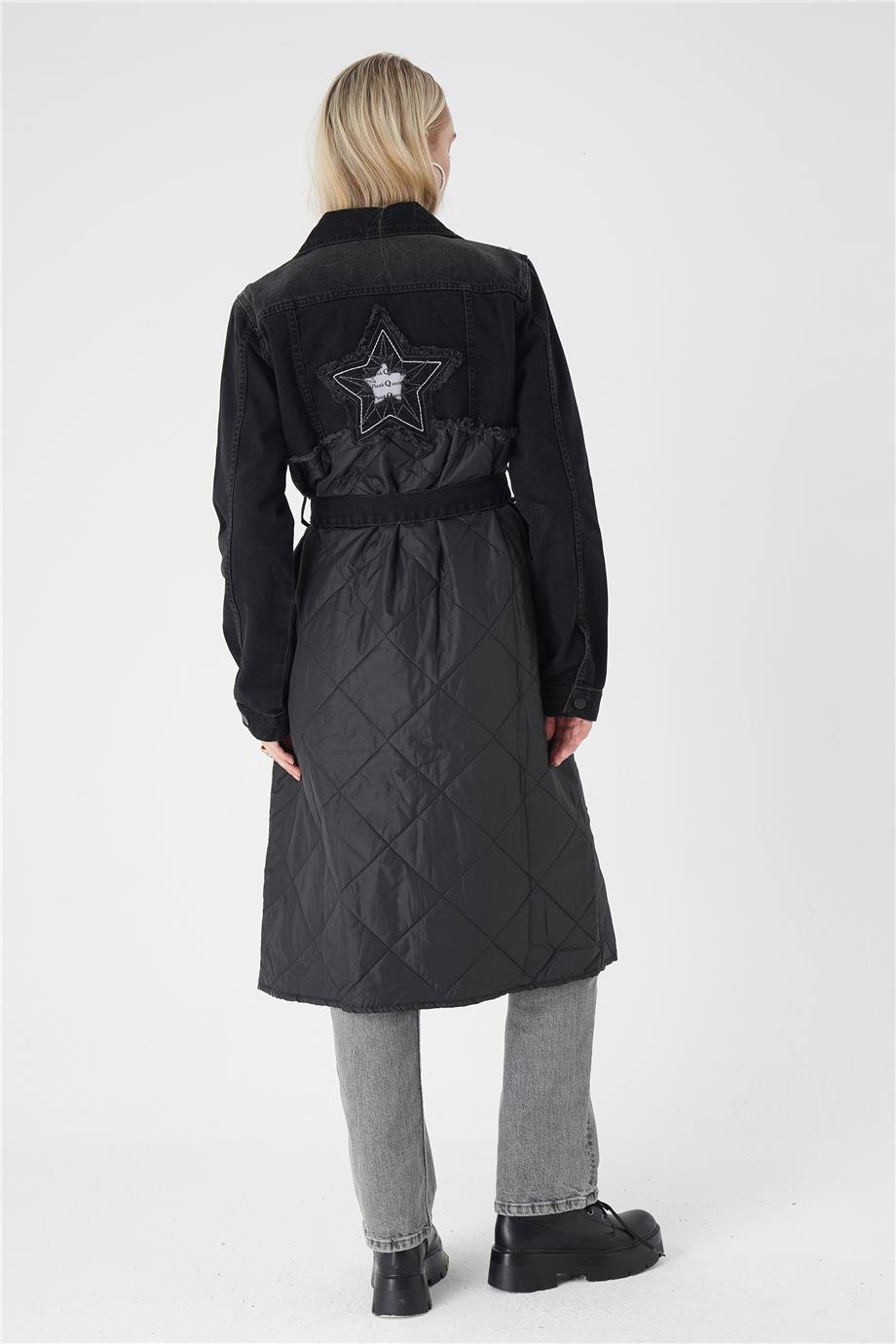 DENIM KAPİTONE YILDIZ MONT