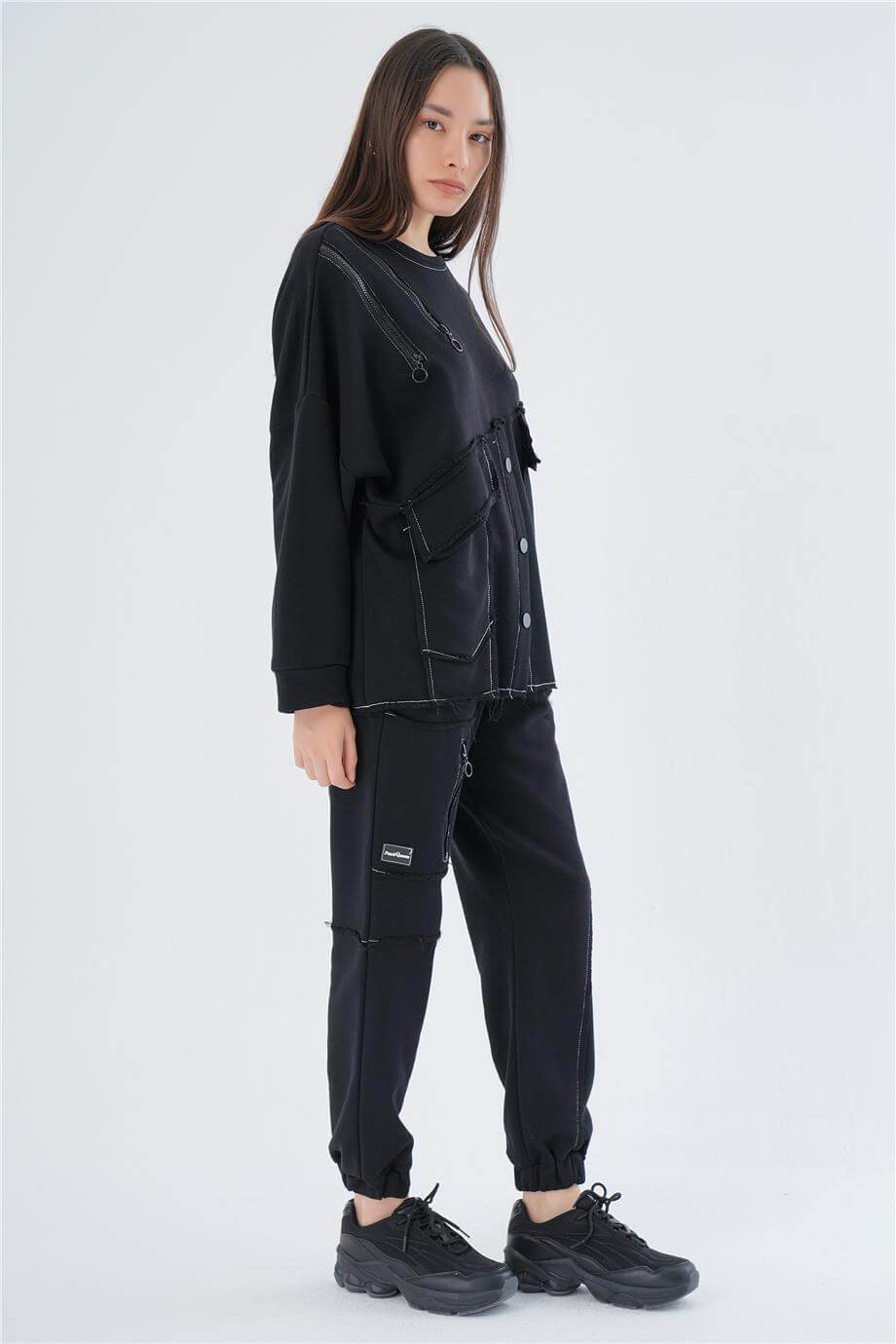 FERMUAR DETAY OVERSIZE TAKIM