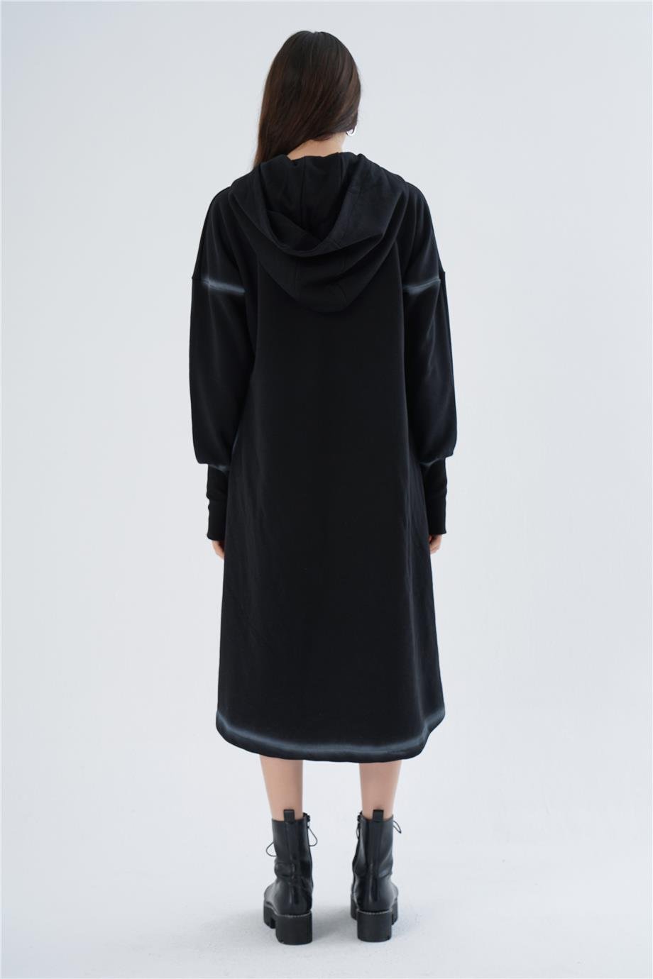 FIRÇALI OVERSIZE ELBİSE