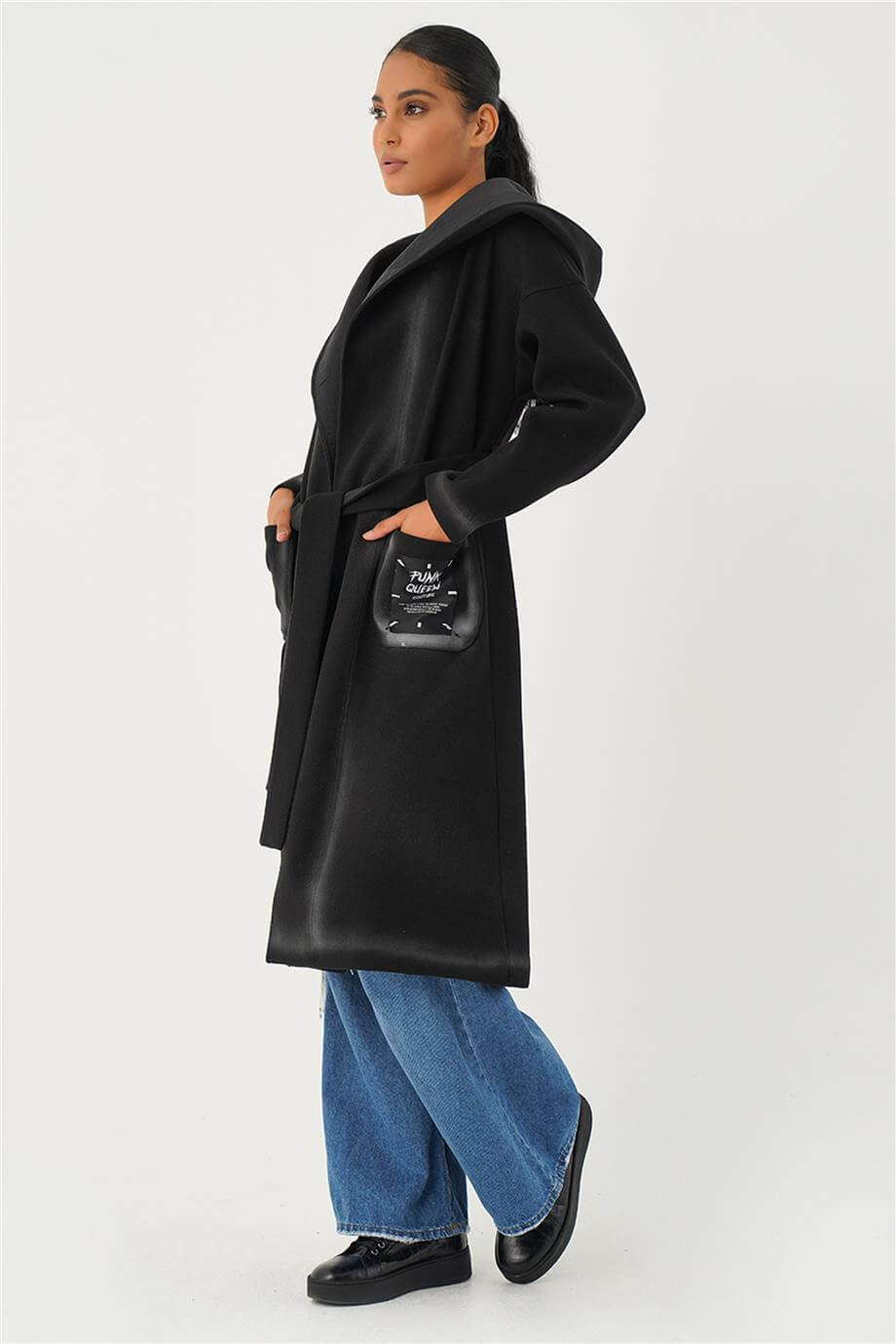 FIRÇALI OVERSIZE KABAN