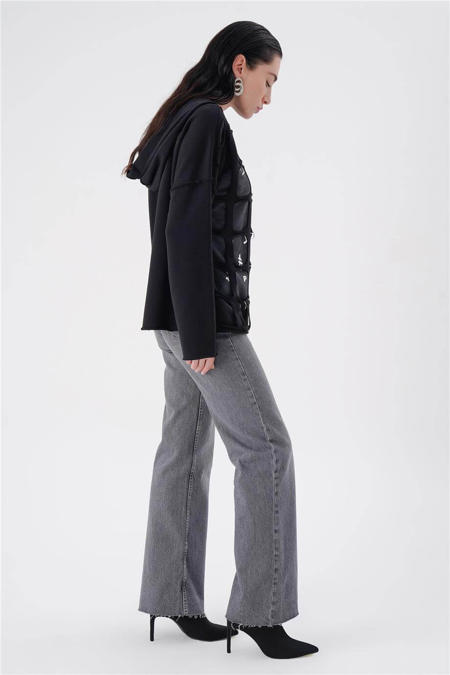 GRID KESİKLİ SWEAT