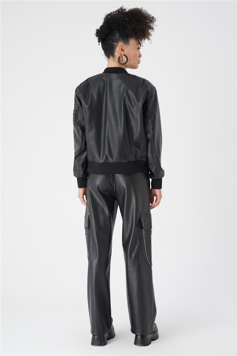 OVERSIZE DERİ PANTOLON
