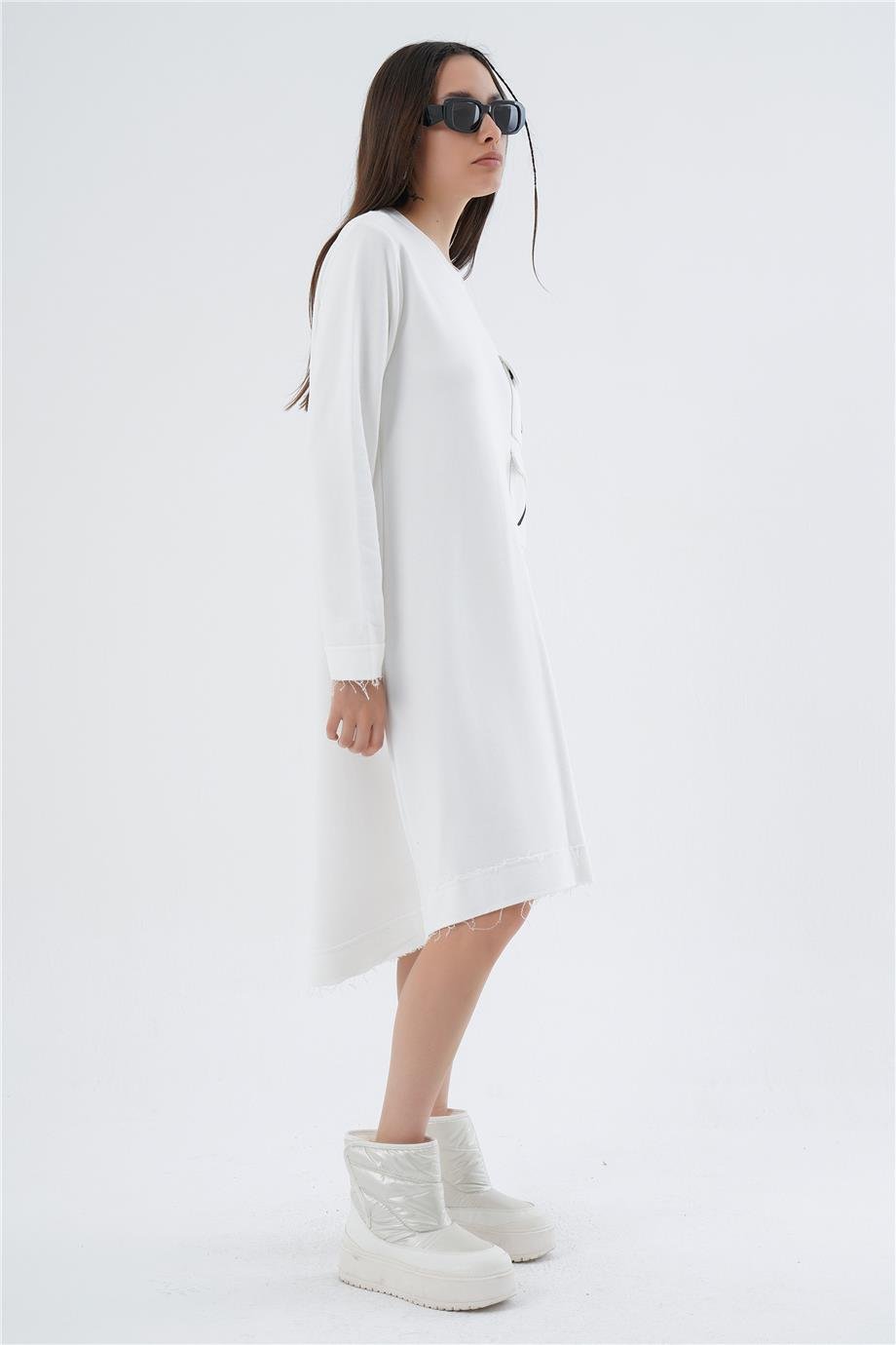 PQ CEPLİ OVERSIZE ELBİSE