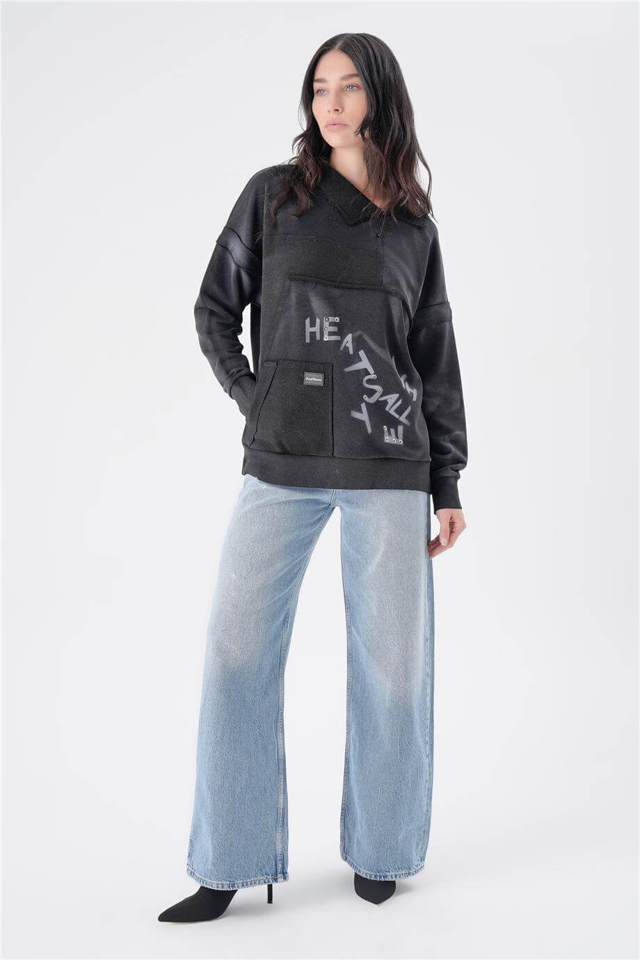 YAKA DETAYLI URBAN SWEAT