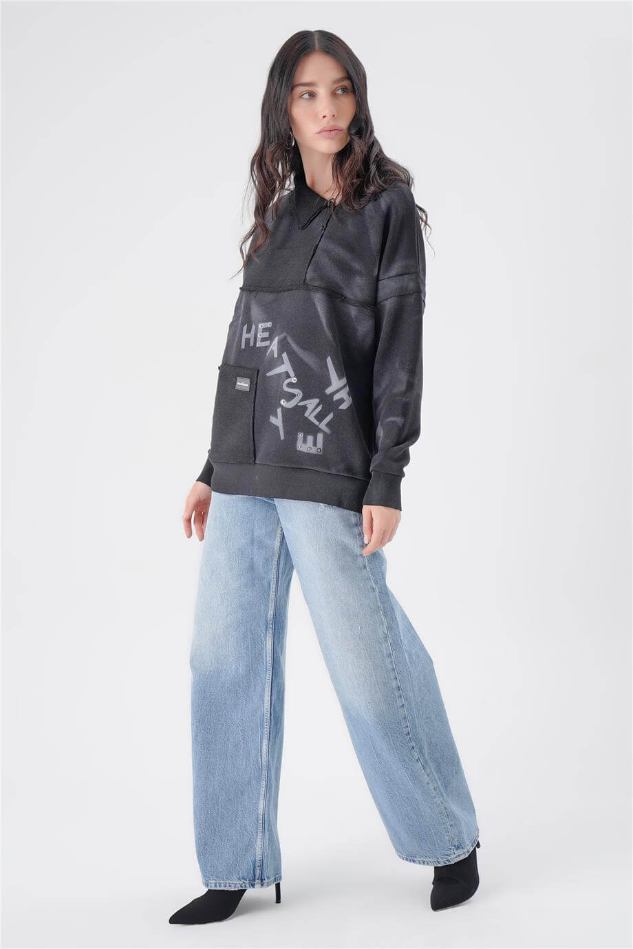 YAKA DETAYLI URBAN SWEAT