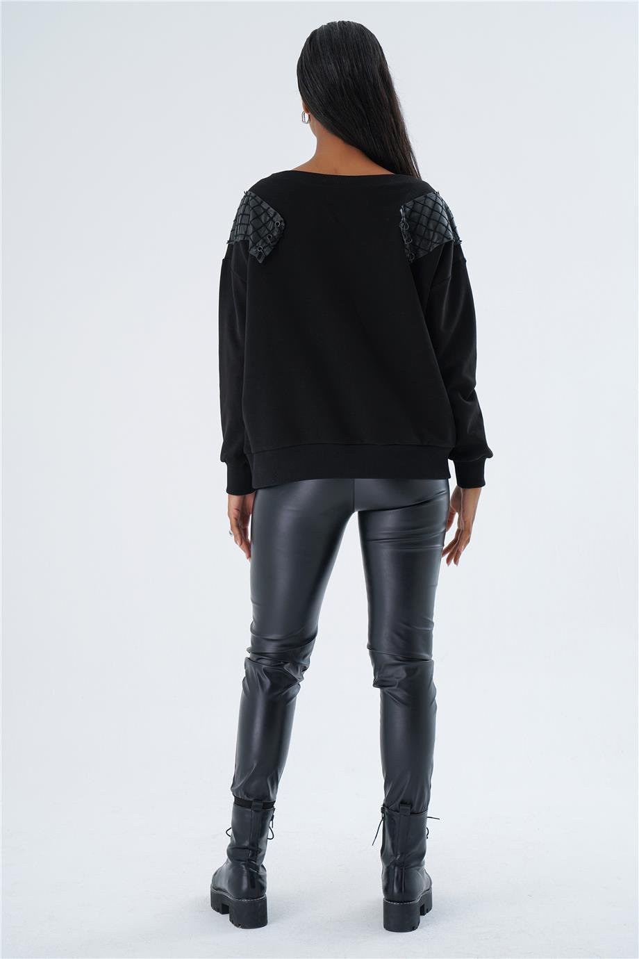 ZİNCİR DETAY OVERSIZE SWEAT