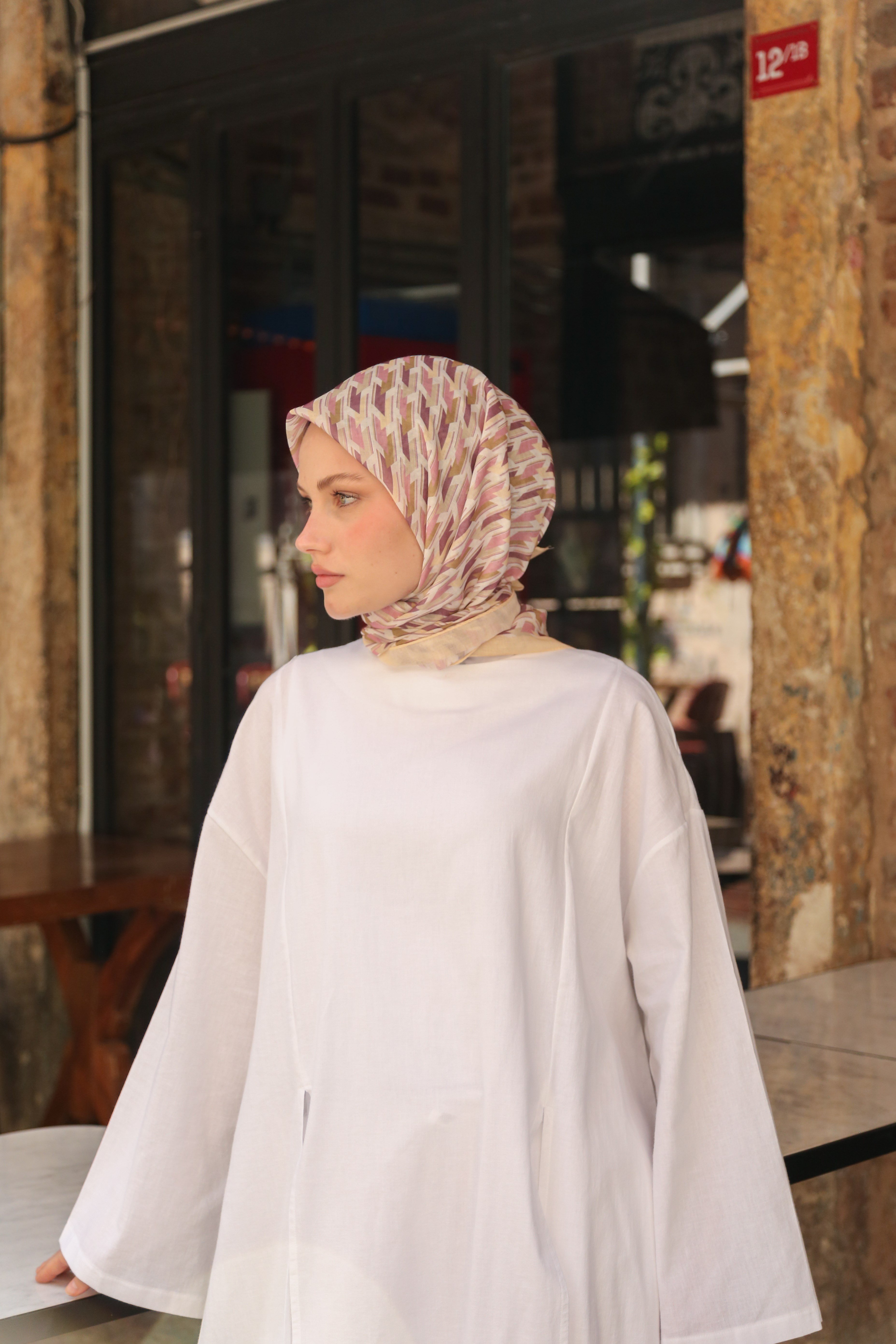 Hint İpek  Cotton Eşarp CTTN02-03