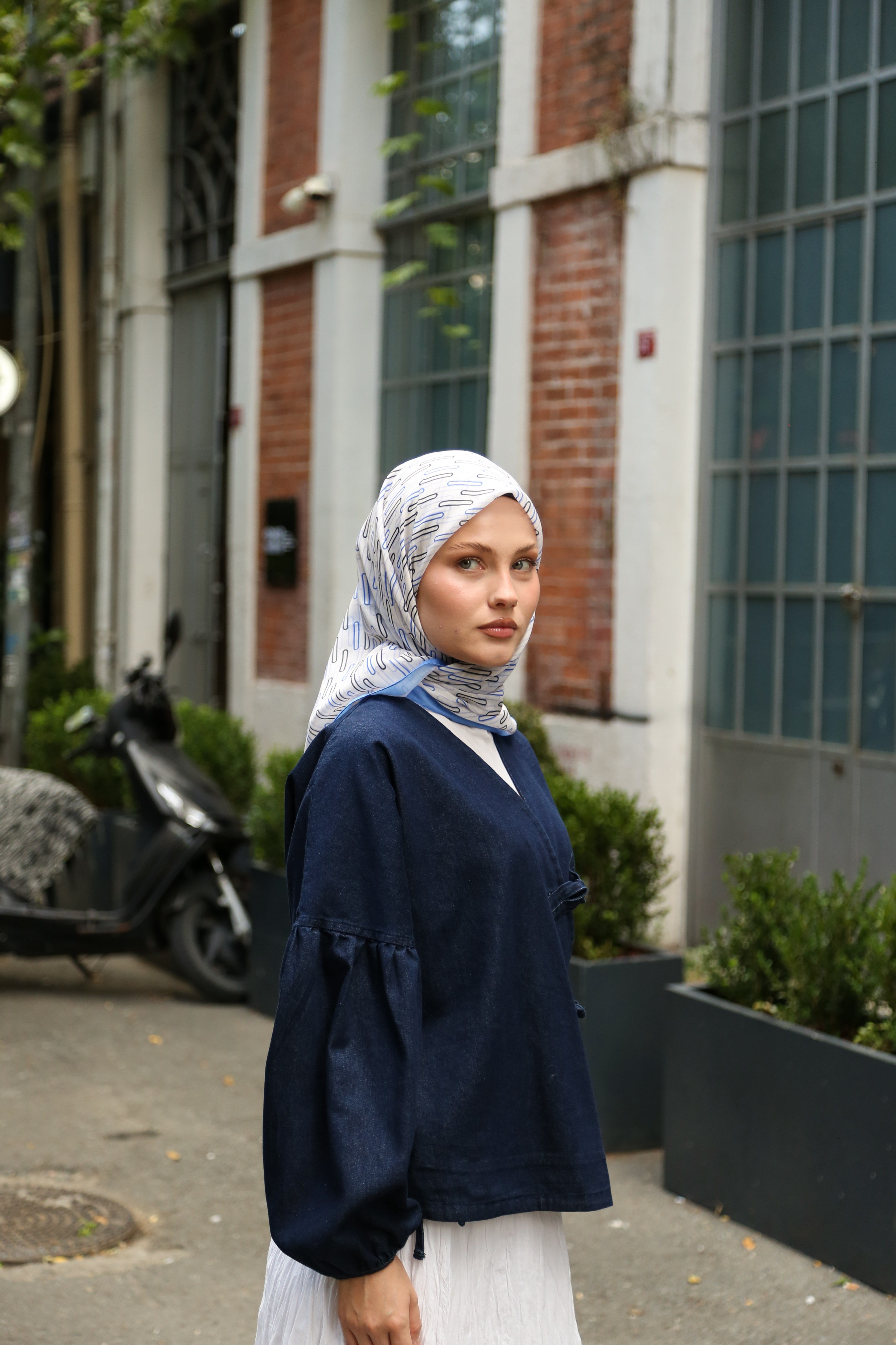 Hint İpek  Cotton Eşarp CTTN04-02