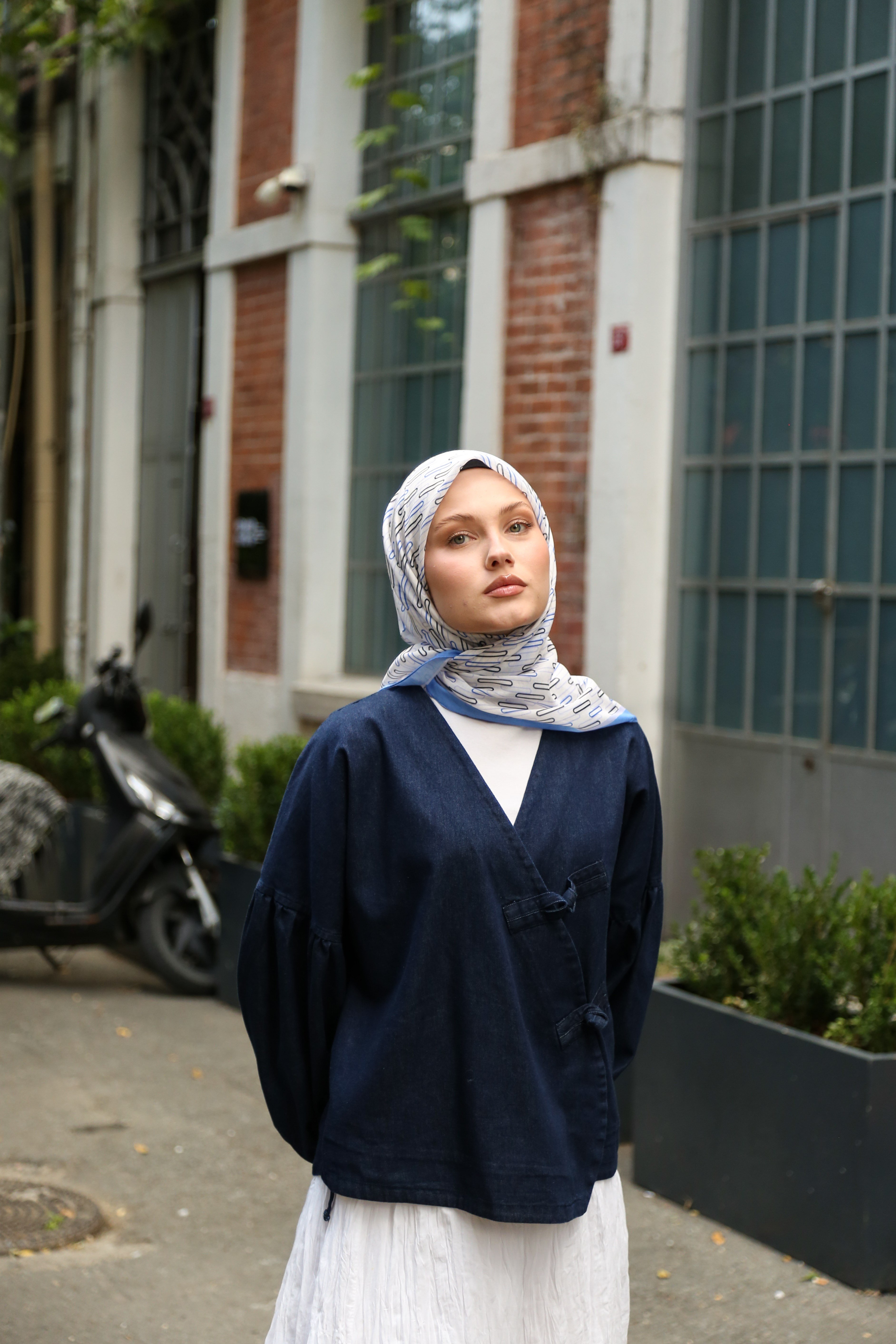 Hint İpek  Cotton Eşarp CTTN04-02