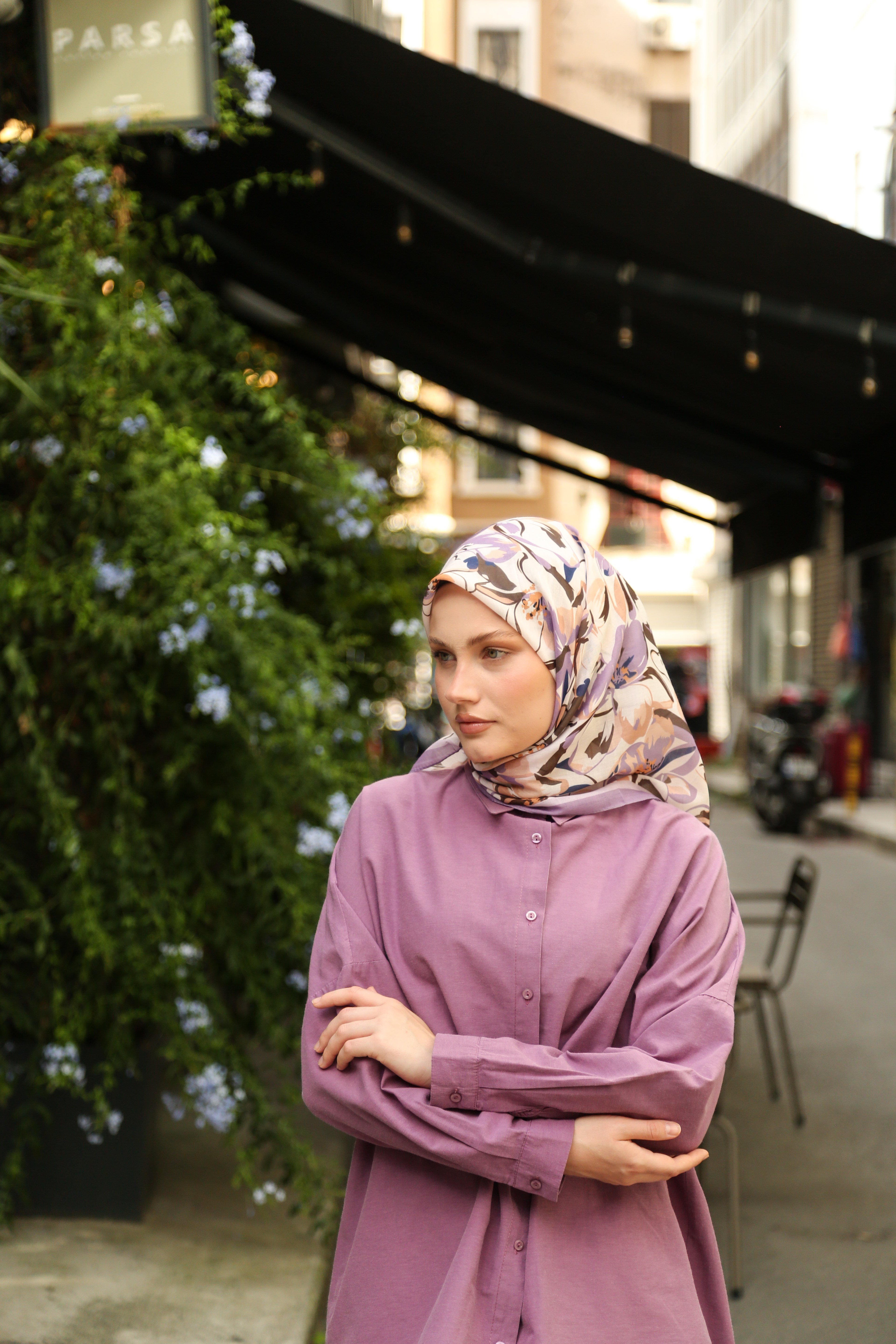 Hint İpek  Cotton Eşarp CTTN05-07