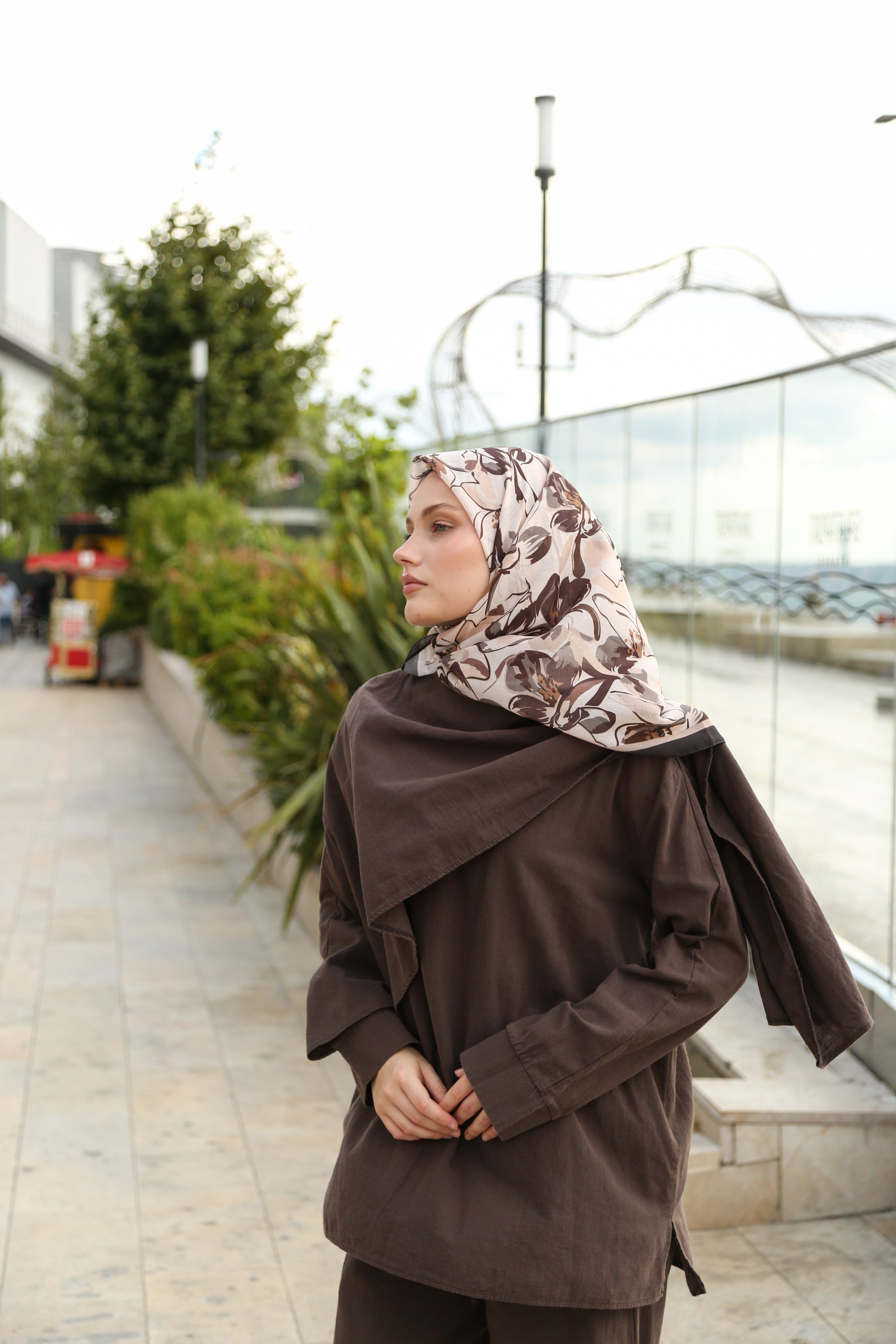 Hint İpek  Cotton Eşarp CTTN05-09