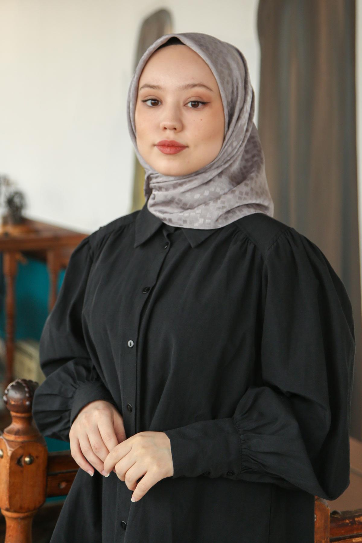 Hint İpek  Jakarlı Eşarp JAKAV11-20